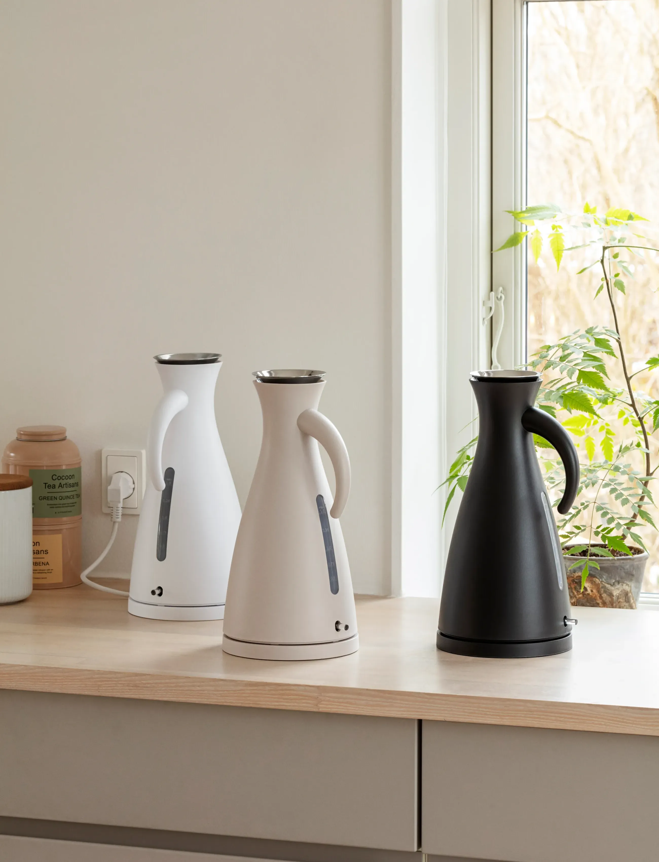 Eva Solo Elkedel 1,5 L Matt Sand, 1.5 L, Kitchen Appliances, Creme - Kettles & Water Boilers, Homeware