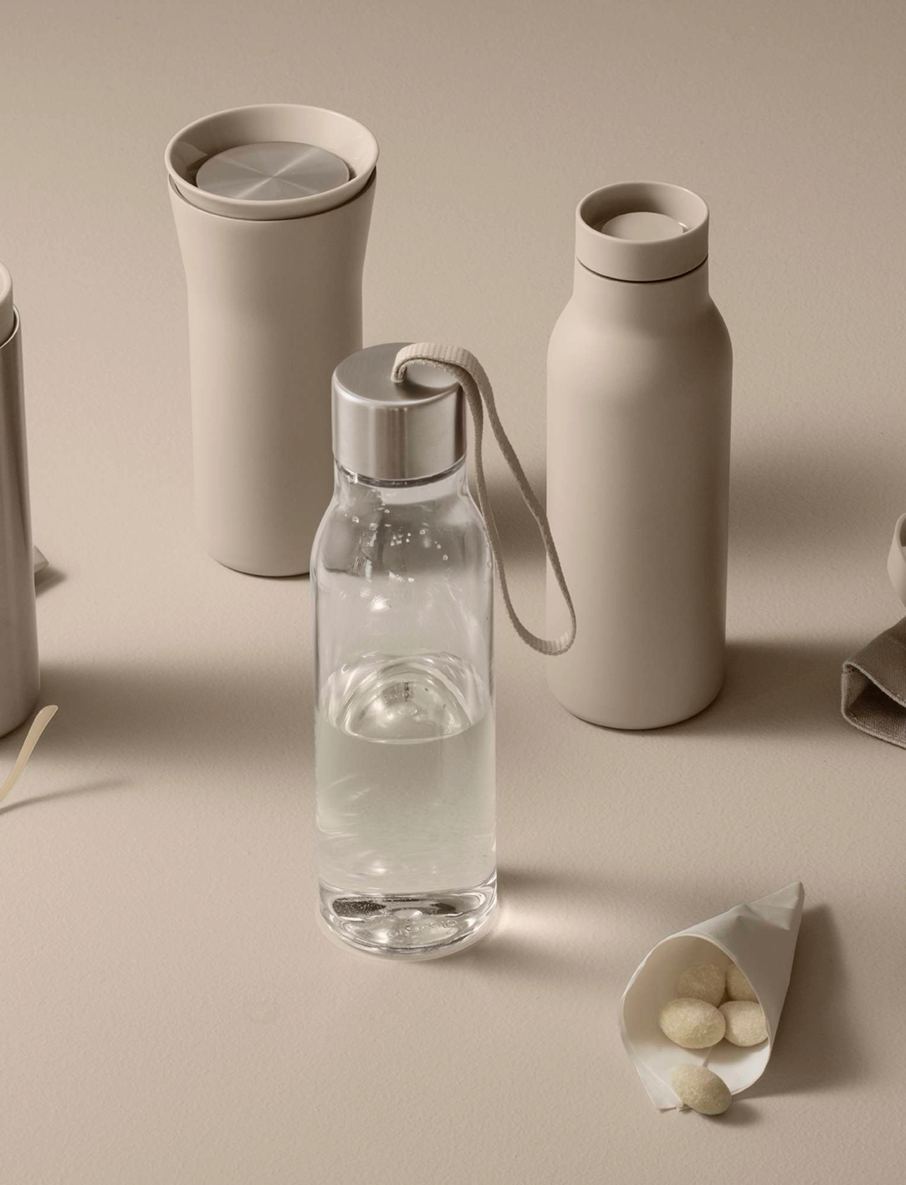 Eva Solo Drikkeflaske 0,5 L Pearl Beige, 0.5 L, Kitchen, Beige - Water Bottles, Frauen