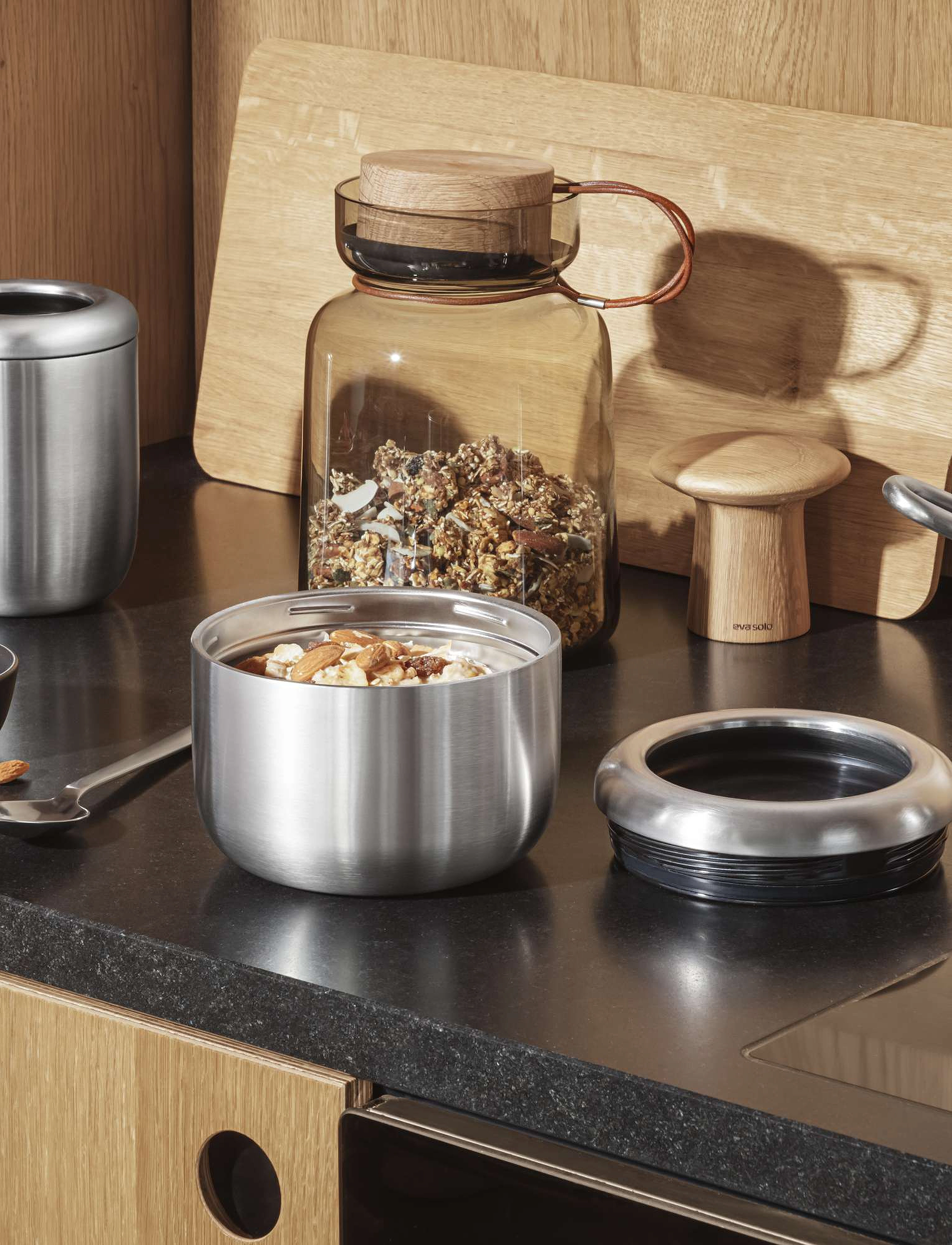 Eva Solo - To Go thermo mealbox 710 ml steel/black - steel/black - 4