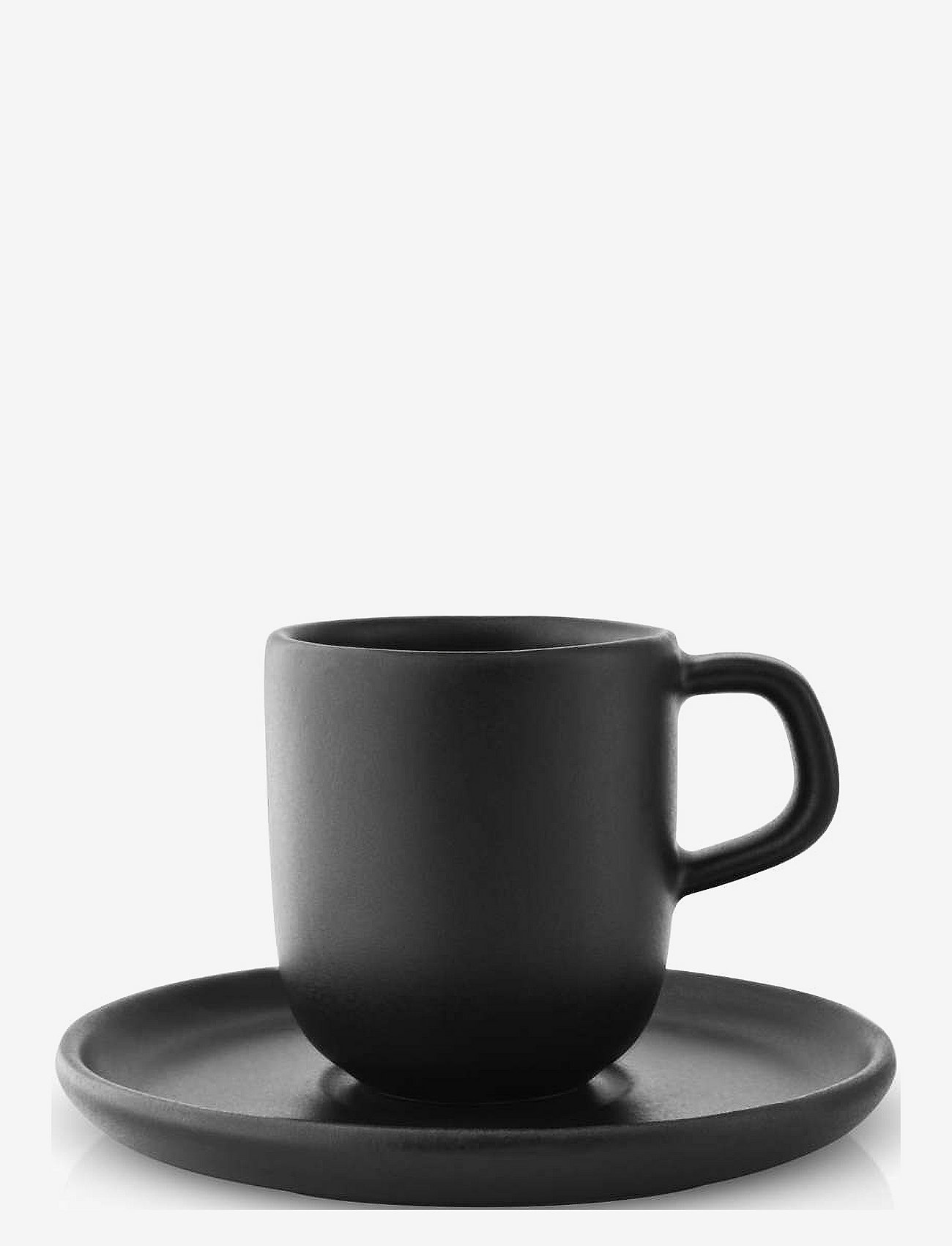 Eva Solo - Nordic kitchen espressokopper med underkopper - espressokopper - black - 0