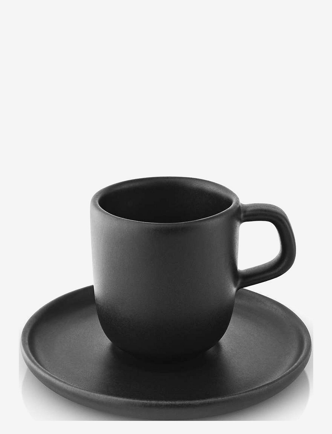 Eva Solo - Nordic kitchen espressokopper med underkopper - espressokopper - black - 2