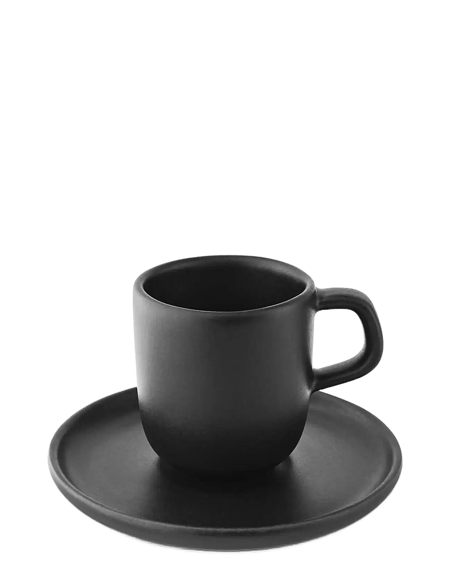 Eva Solo - Nordic kitchen espresso cup with saucer - espressotassid - black - 3