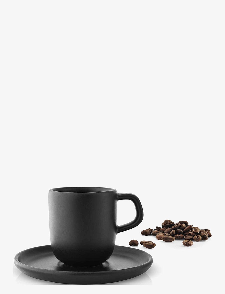 Eva Solo - Nordic kitchen espresso cup with saucer - espressotassid - black - 4