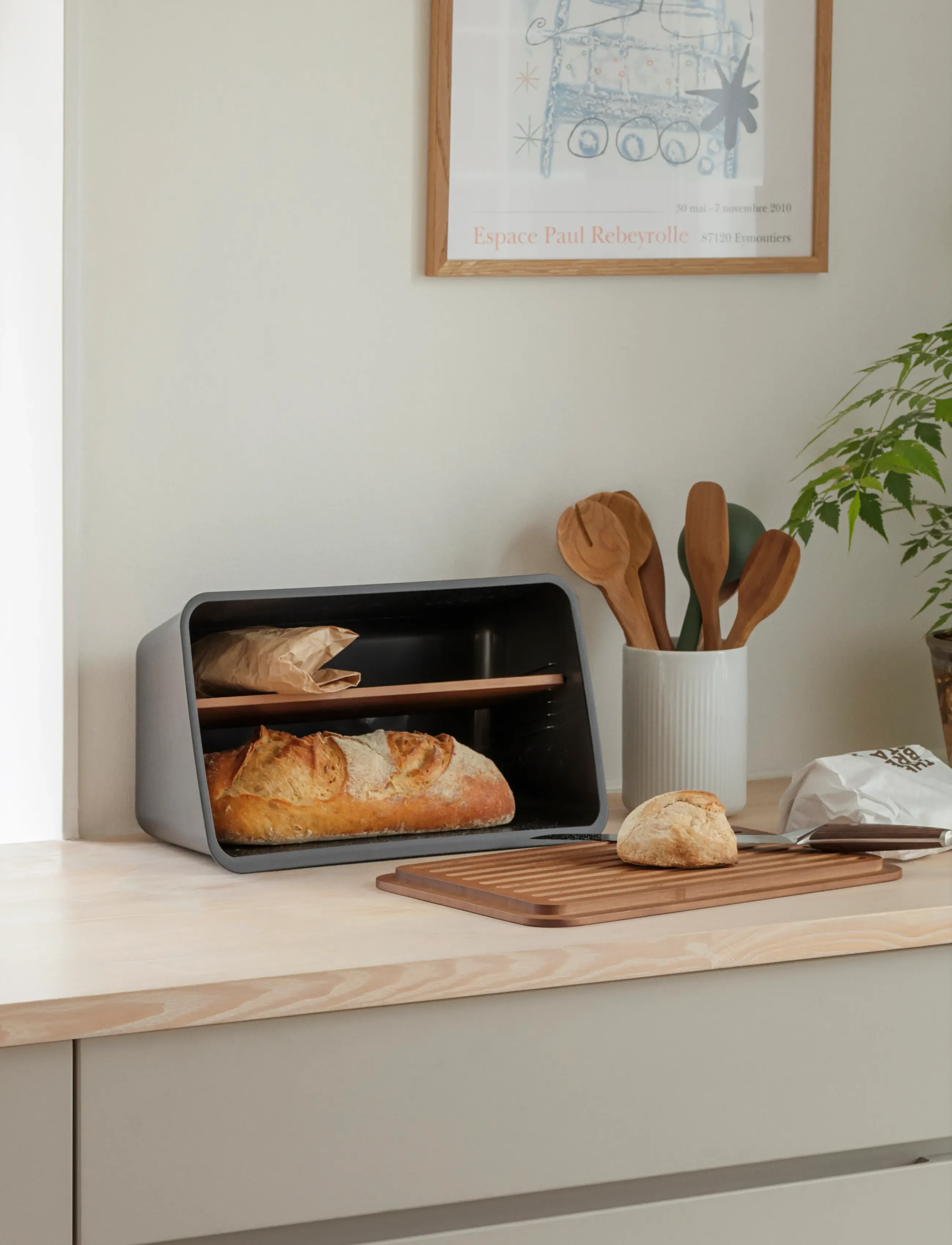 Eva Solo Nordic Kitchen Brødboks Black, 26X39X21 cm, Storage, Schwarz - Bread Bins & Baskets, Homeware