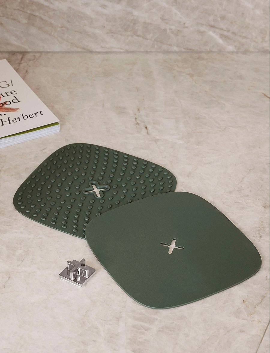 Eva Solo - Green tools Potholders 18 x 18 cm w/hook - deckel & zubehör - green - 0