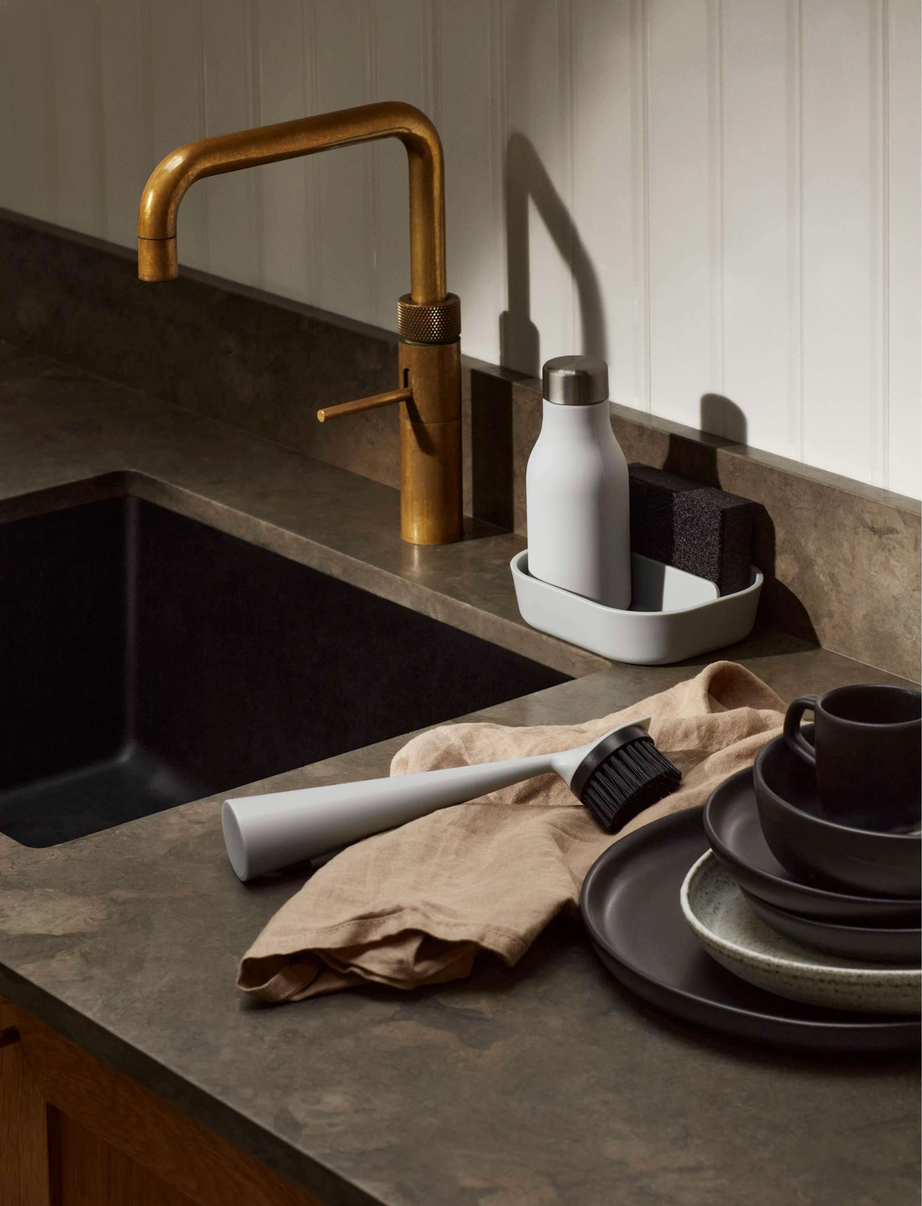 Eva Solo Opvaskesæt Marble Grey, 0, Dishes, Grau - Cloths & Dishbrush, Homeware