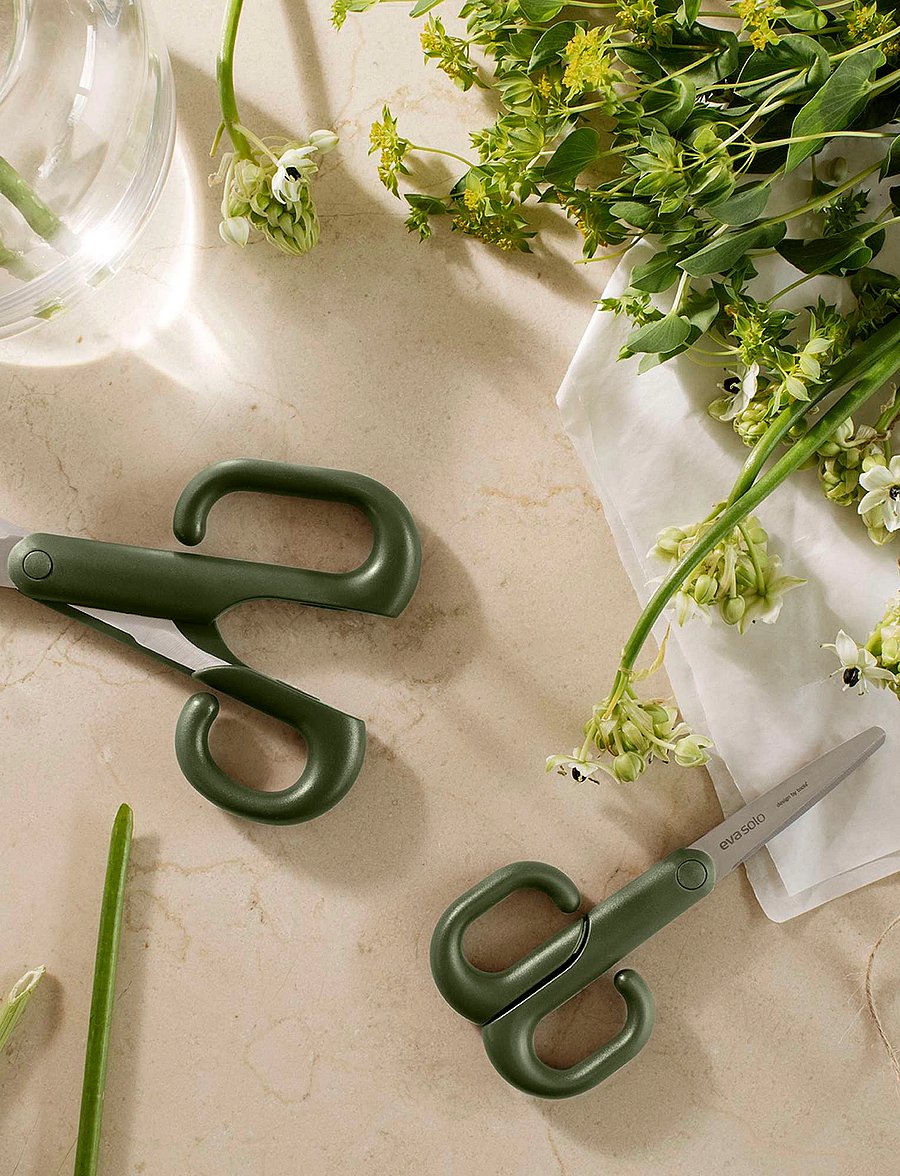Eva Solo - Green tools scissor small rounded 16 cm - köögikäärid - green - 0