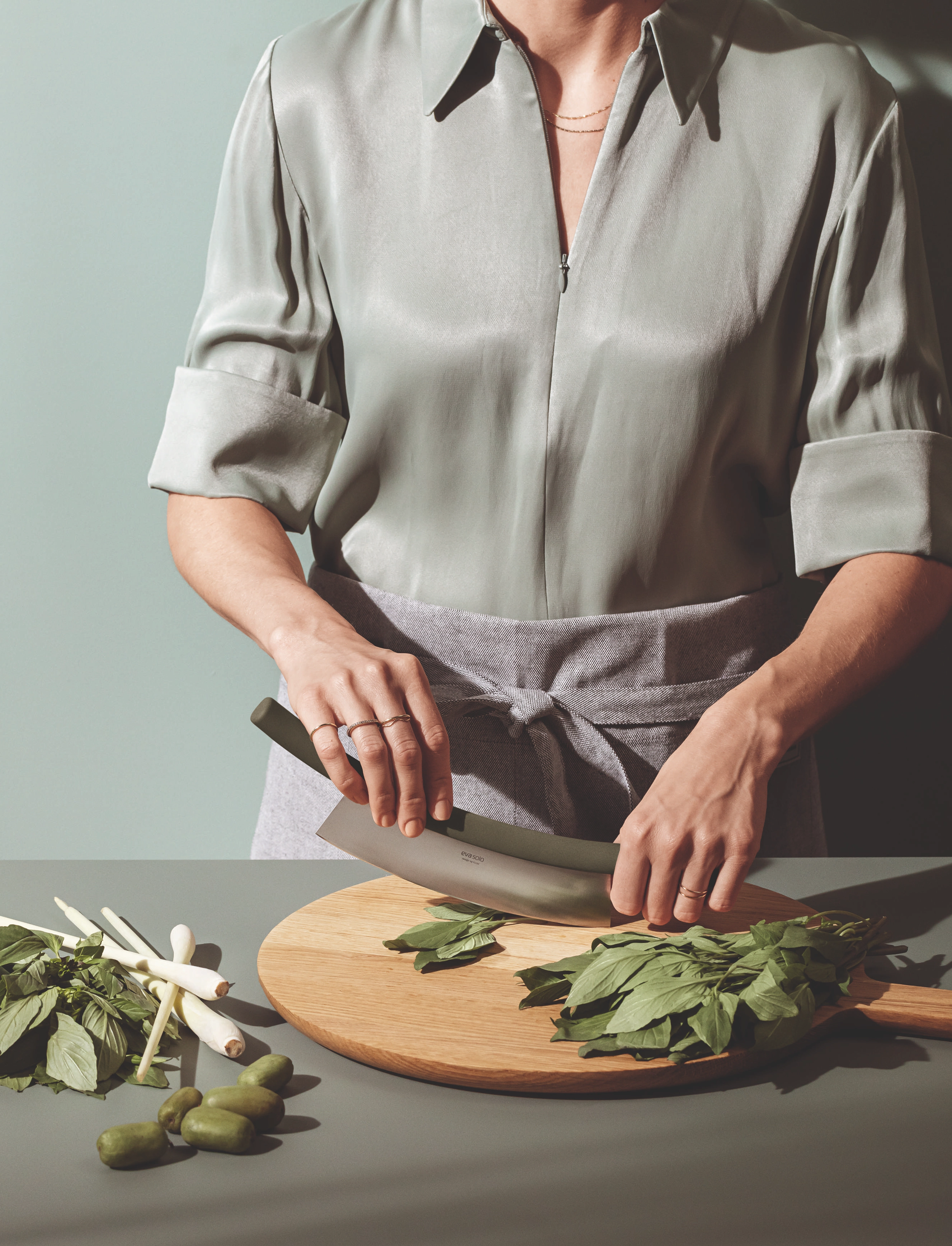 Eva Solo Vuggekniv Green Tool, L:30 cm, Knives & Accessories, Grün - Vegetable Knives, Homeware