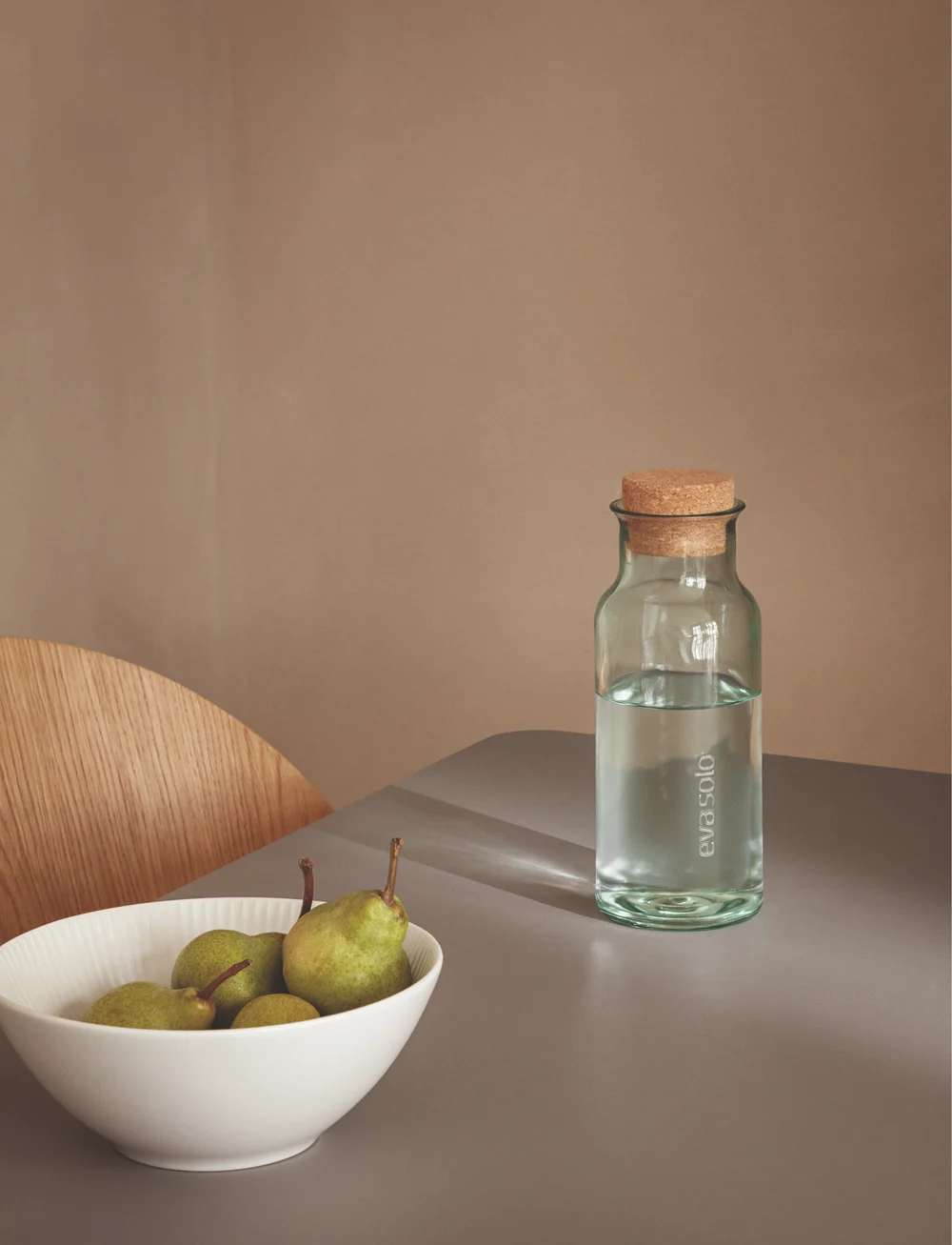 Eva Solo - Recycled carafe w/cork 1l - nach preis einkaufen - clear - 5