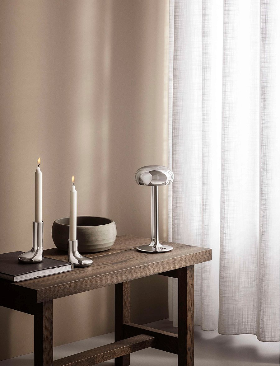 Eva Solo - Mellow Candlestick - nach preis einkaufen - polished steel - 0