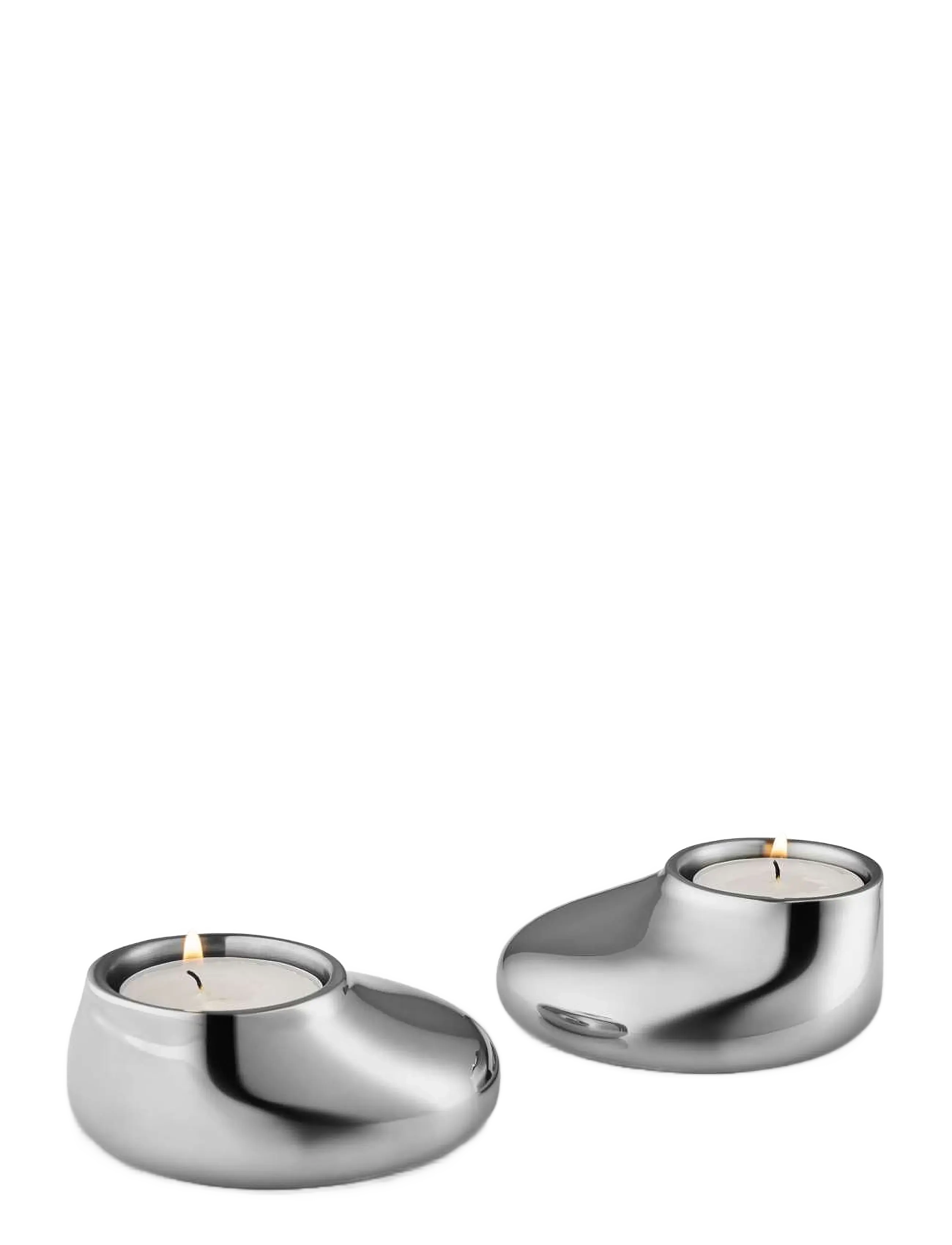 Eva Solo Mellow Tealight holder 2 pcs. - Kingitused - STEEL / silver
