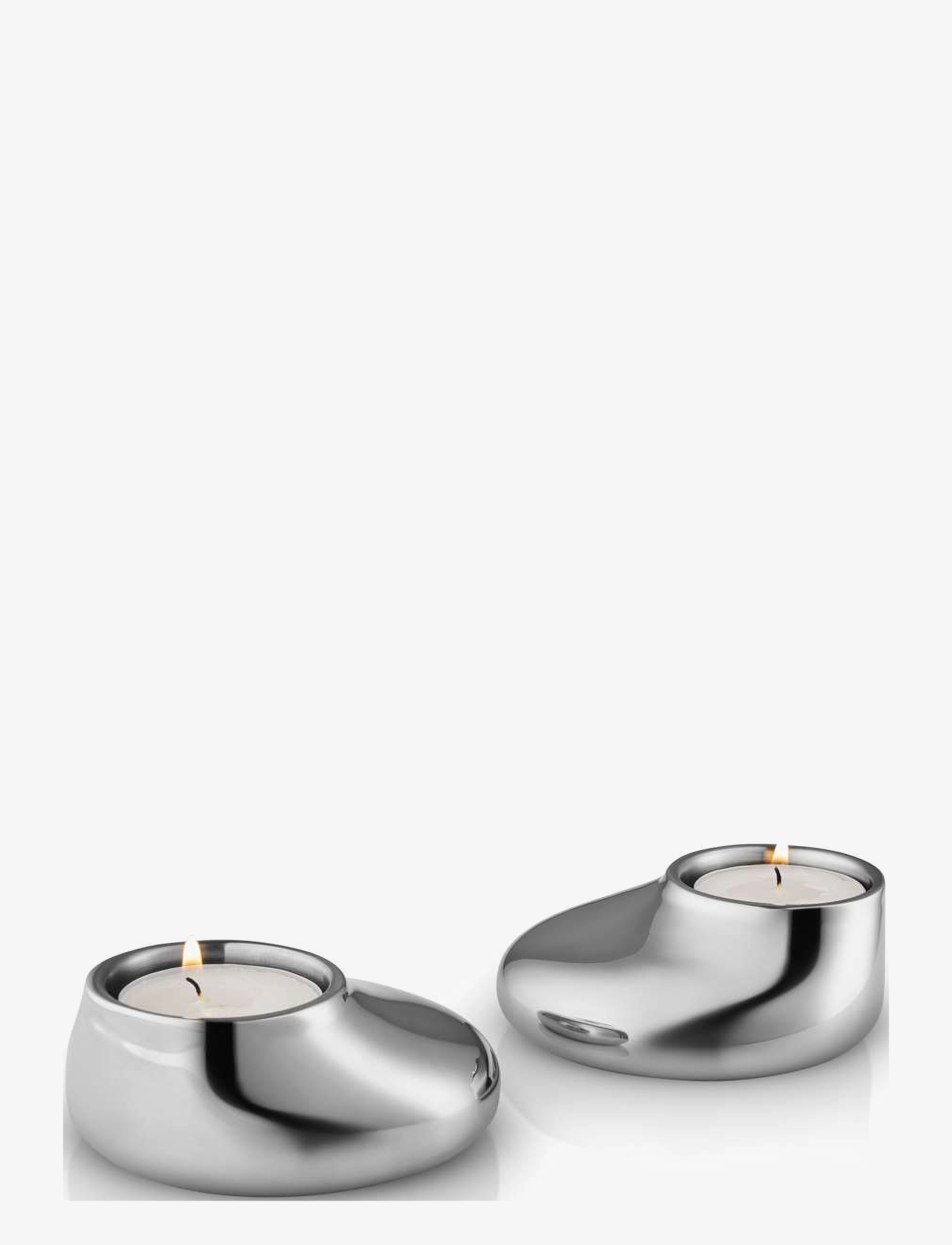 Eva Solo Mellow Telysholder 2 stk. - Telysholdere - STEEL / silver