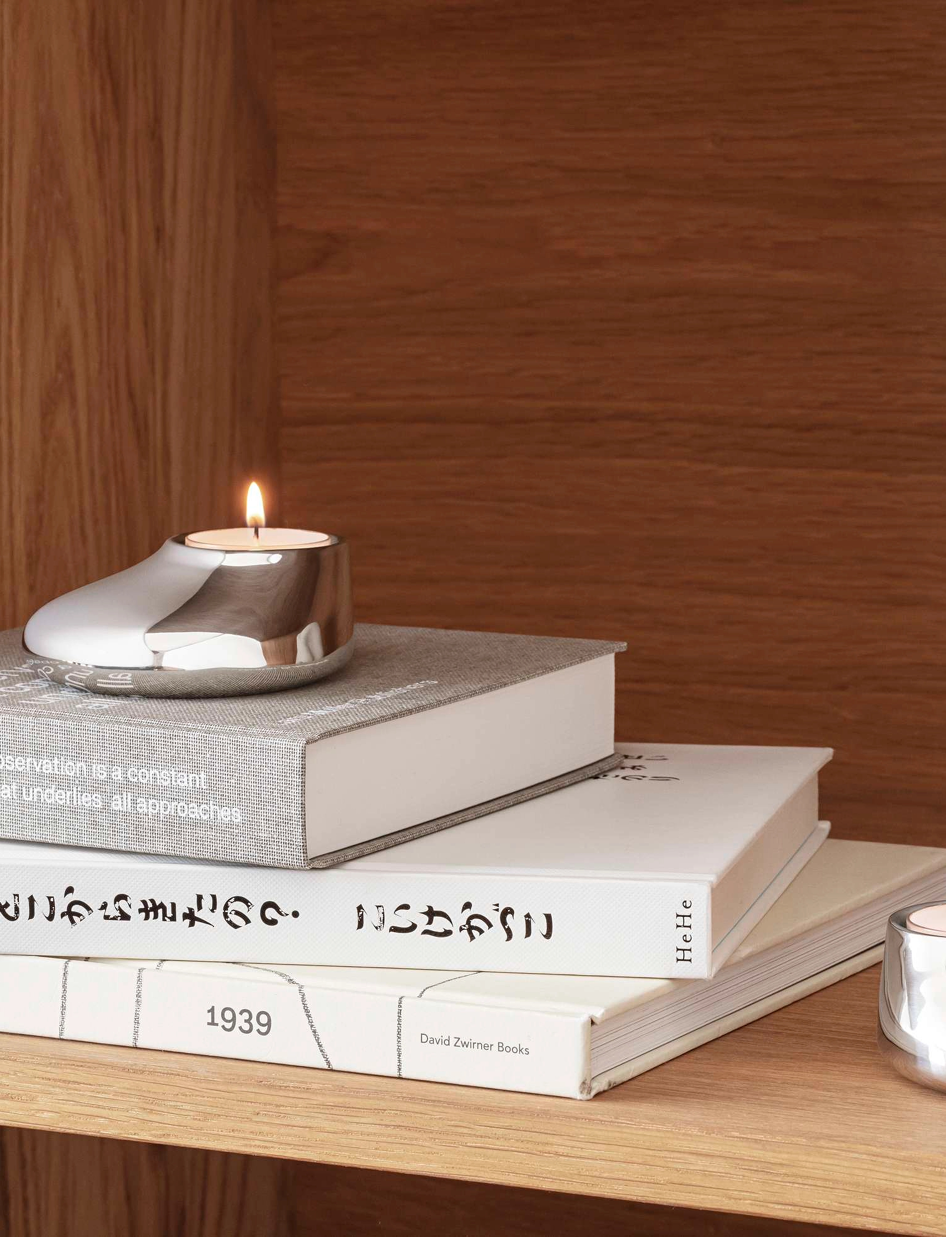 Eva Solo Mellow Fyrfadsstage 2 Stk., 4 cm, Candlesticks & Lanterns, Silber - Tealight Holders, Homeware