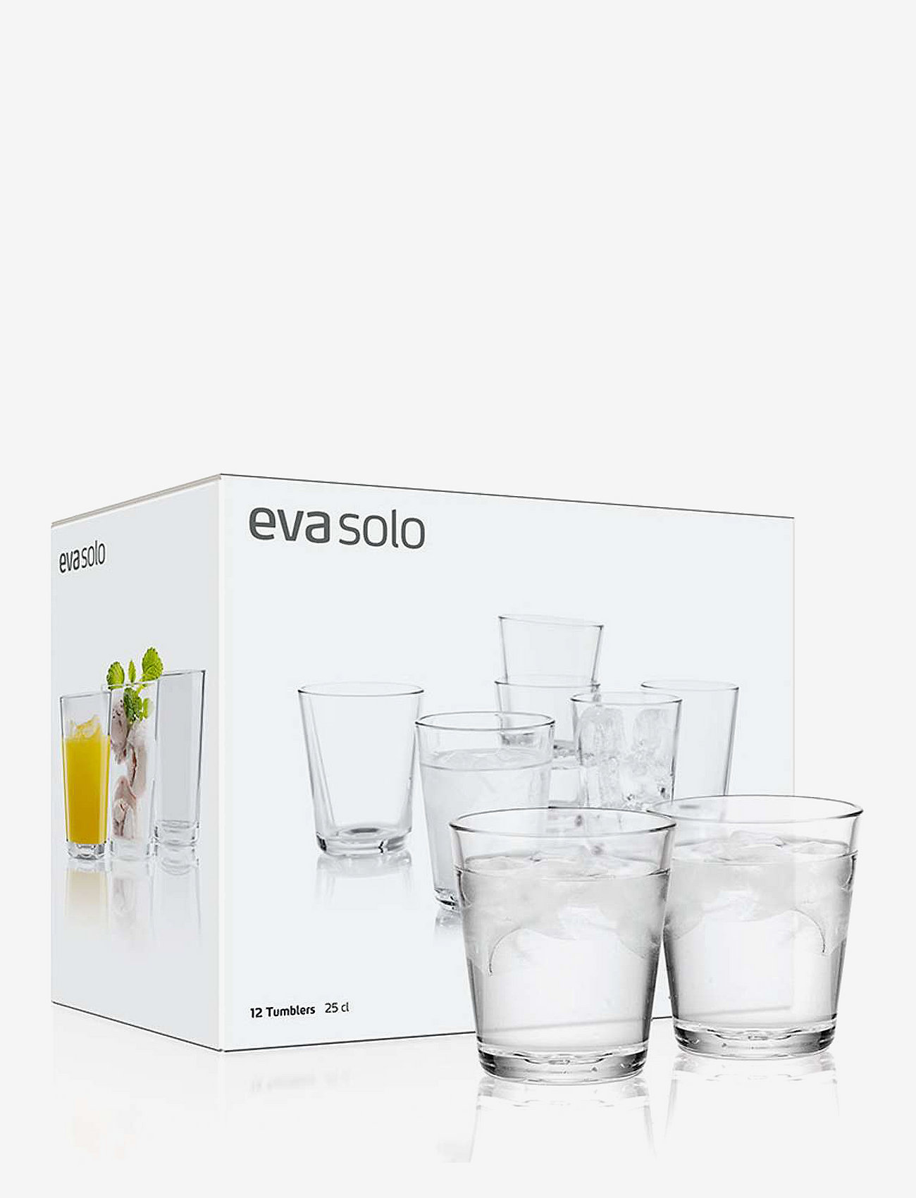 Eva Solo - Drikkeglas 25cl 12 stk/æske - køb efter pris - clear - 0