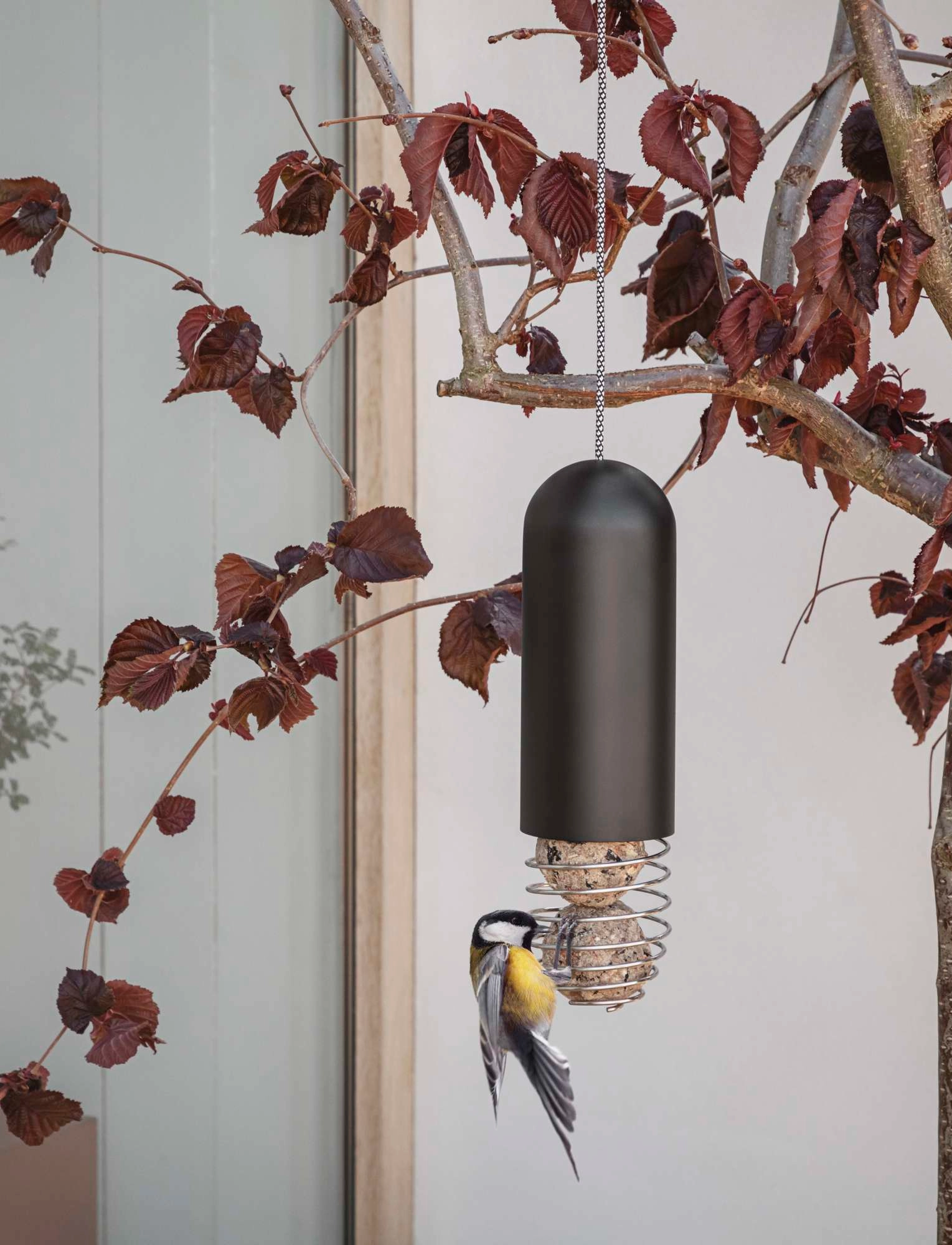 Eva Solo Hængede Mejsekugleholder, Ø7.5X25.5 cm, Outdoor Environment, Schwarz - Garden Accessories, Homeware