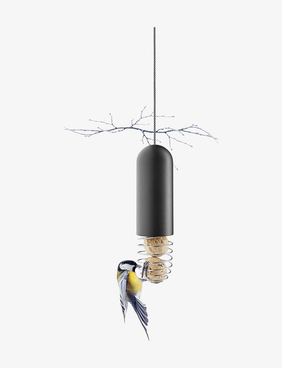 Eva Solo - Hanging suet bird feeder - aia aksessuaarid - black - 4
