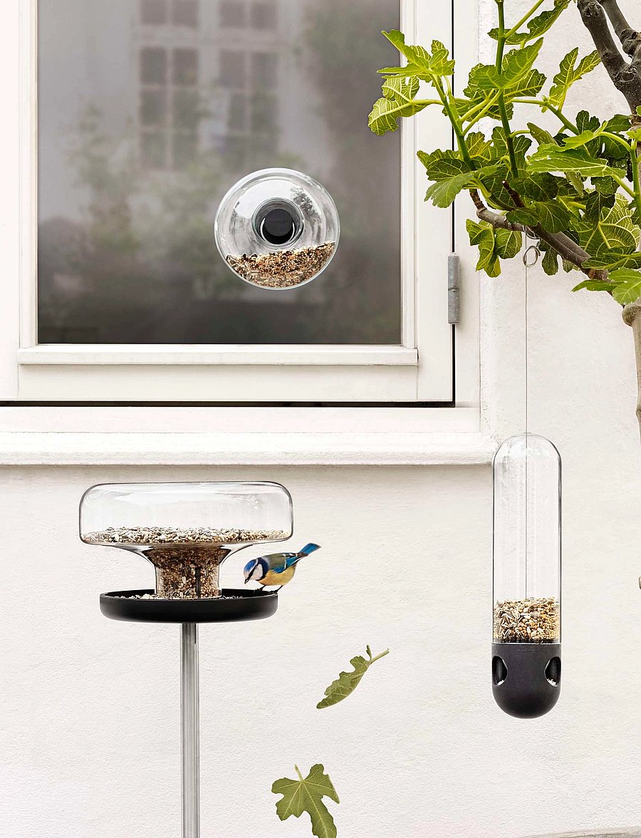 Eva Solo - Bird feeder tube - gartenzubehör - clear,black - 0