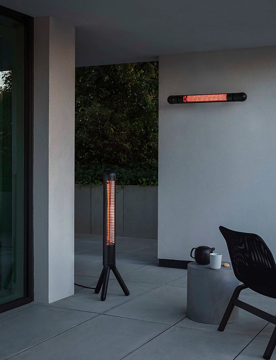 Eva Solo - Wall-moun. HeatUp patioheater - gartenzubehör - black - 0