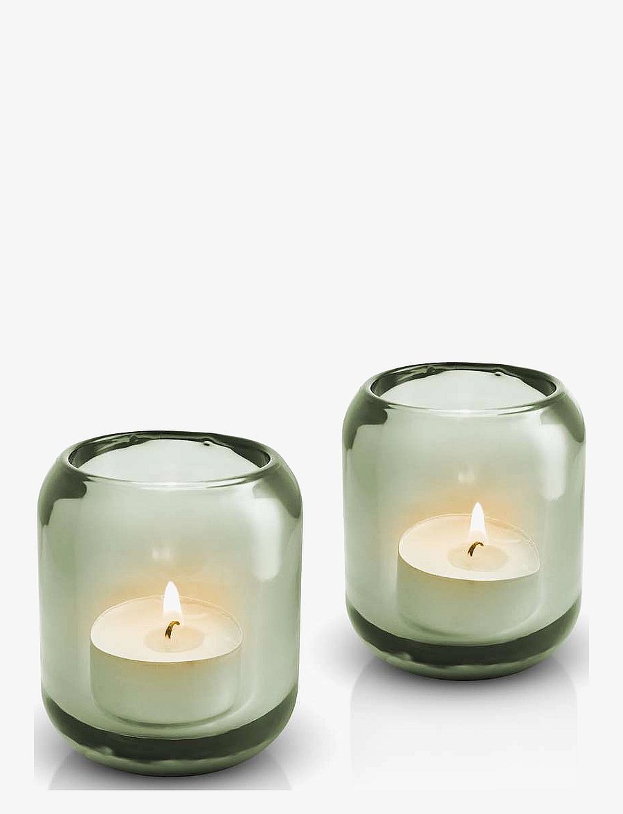 Eva Solo - 2 Acorn tealight holder Leaf green - leaf green - 0