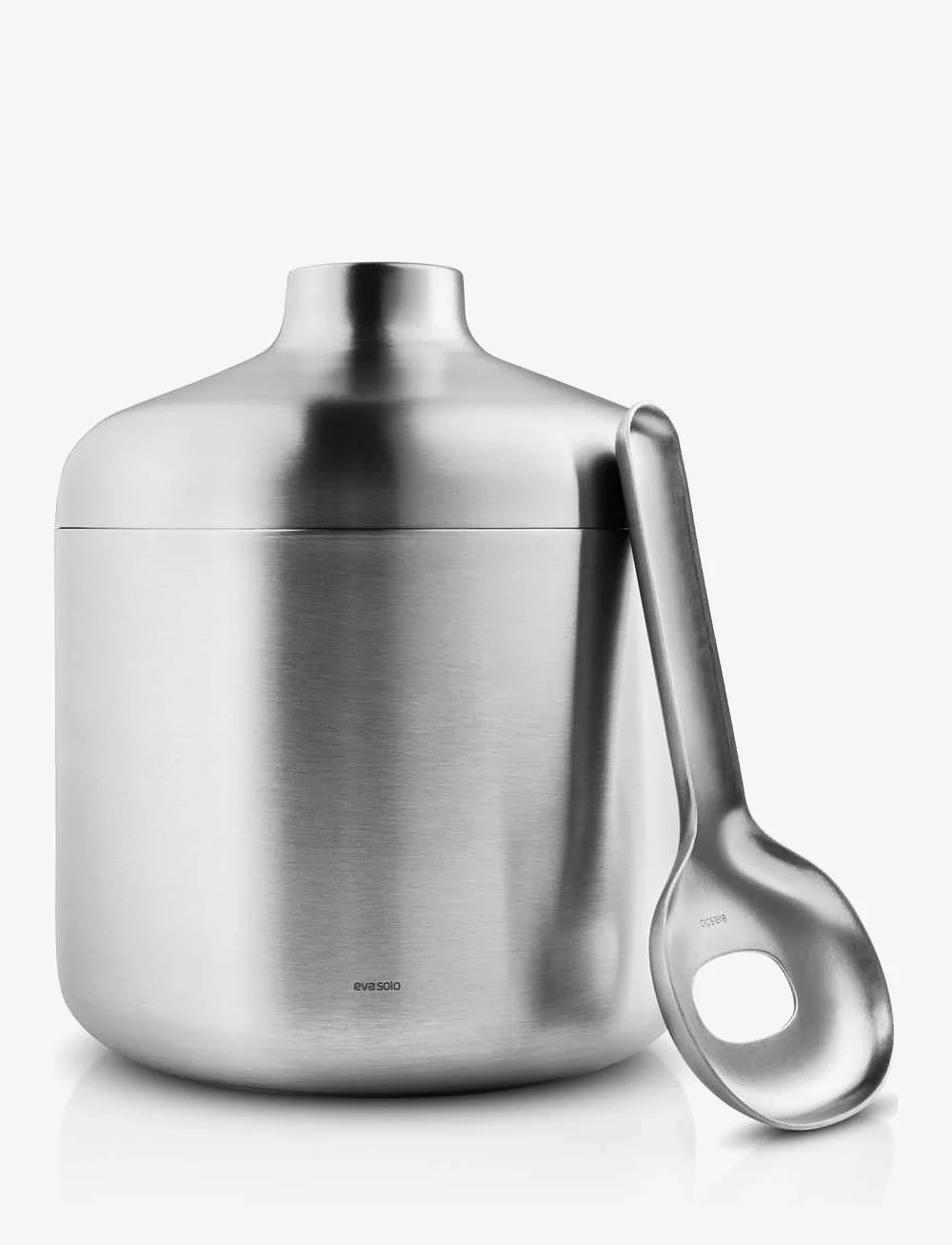 Eva Solo - Liquid Lounge Insulated Ice Bucket with Scoop - eiseimer - brushed steel - 0