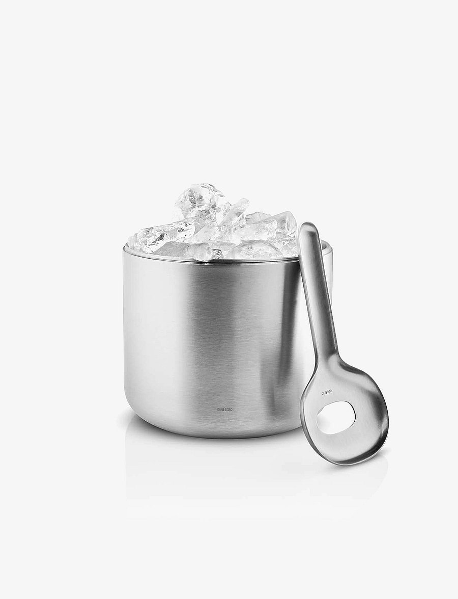 Eva Solo - Liquid Lounge Insulated Ice Bucket with Scoop - jää-ämbrid - brushed steel - 2