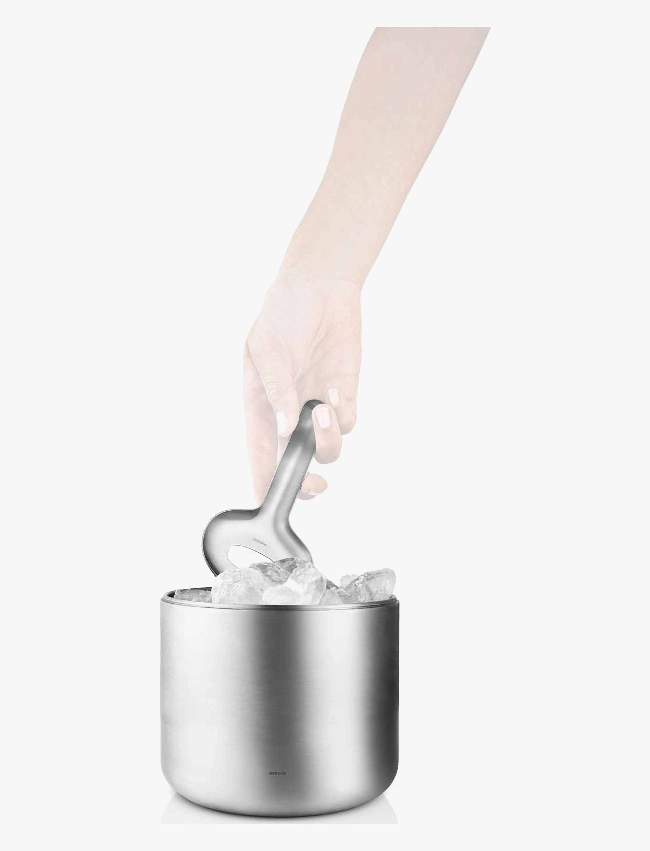 Eva Solo - Liquid Lounge Insulated Ice Bucket with Scoop - ledo kibirėliai - brushed steel - 4