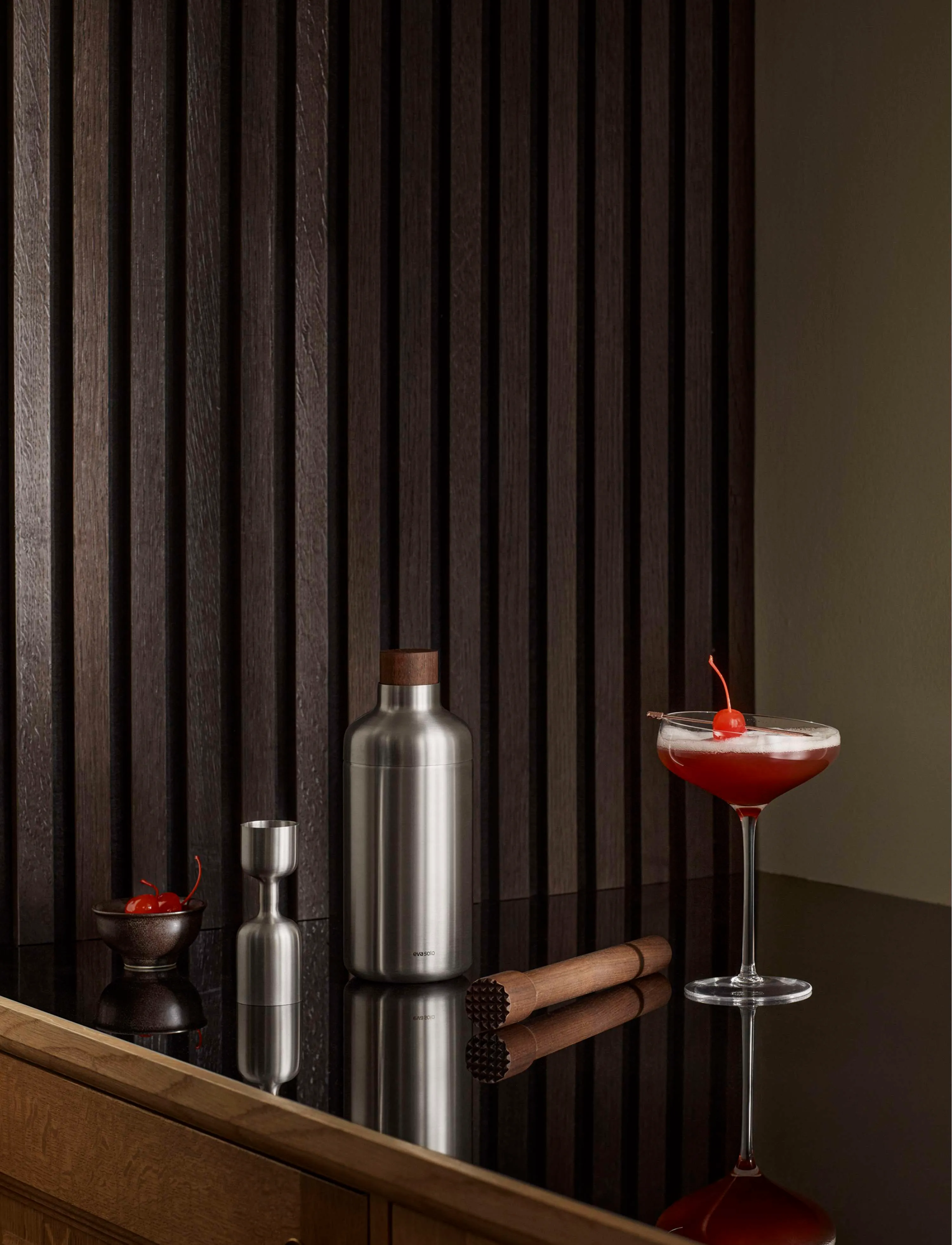 Eva Solo Liquid Lounge Cocktail Målebæger, 2.5CL/5CL, Drink & Bar Accessories, Silber - Shakers Utensils, Homeware