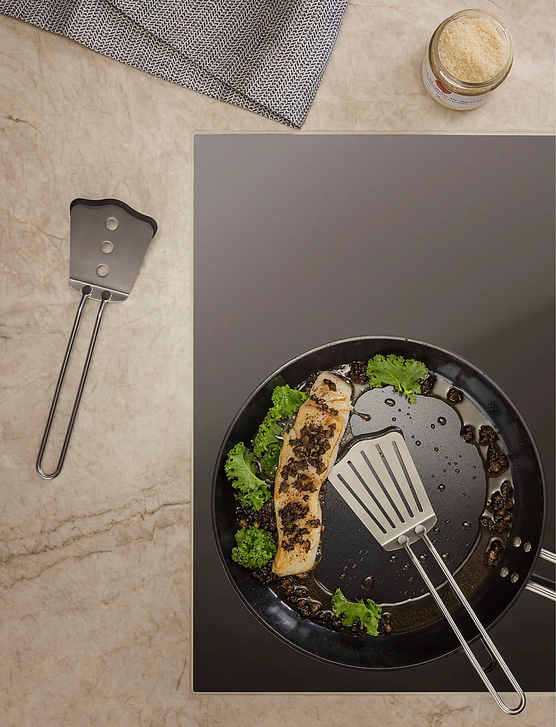 Eva Trio - Spatula short with silicone - osta hinna alusel - polished steel - 2