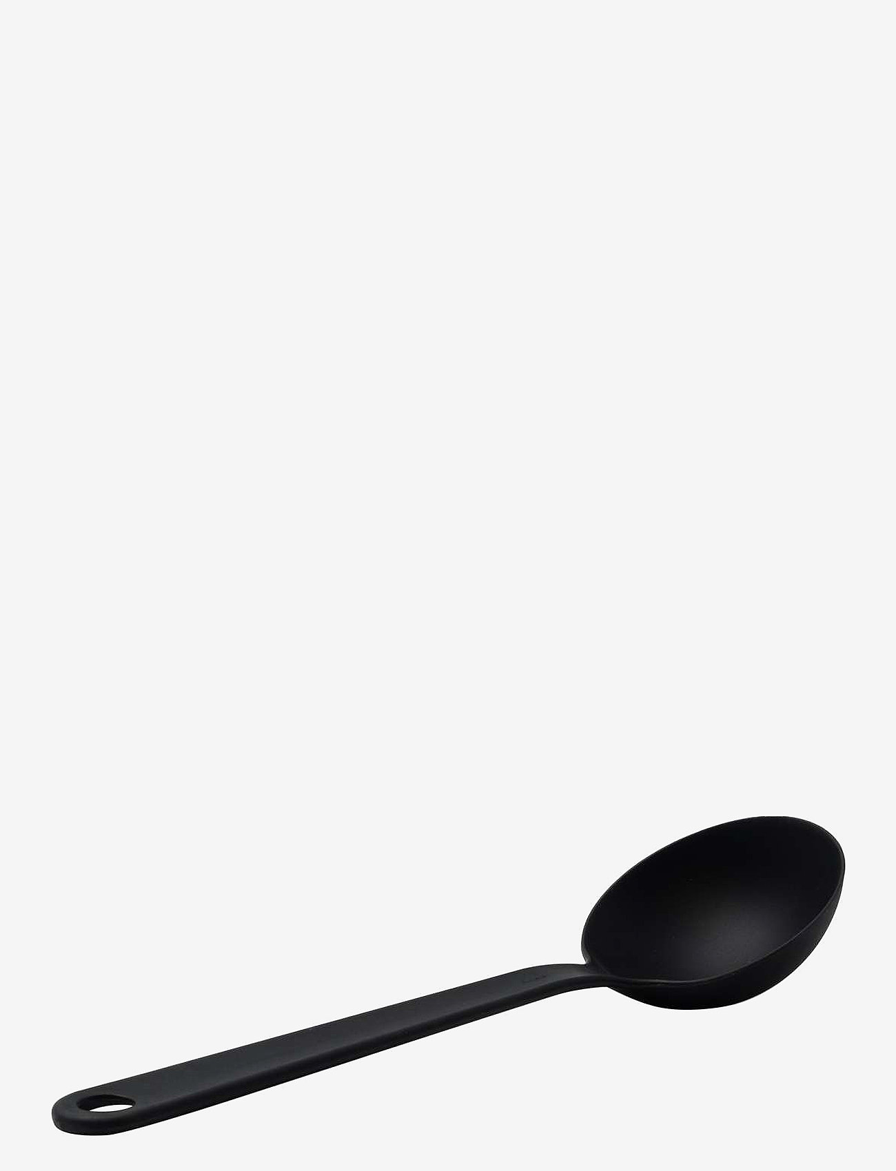 Eva Trio - Opøser Kunststof - suppeskeer & skeer - black - 2