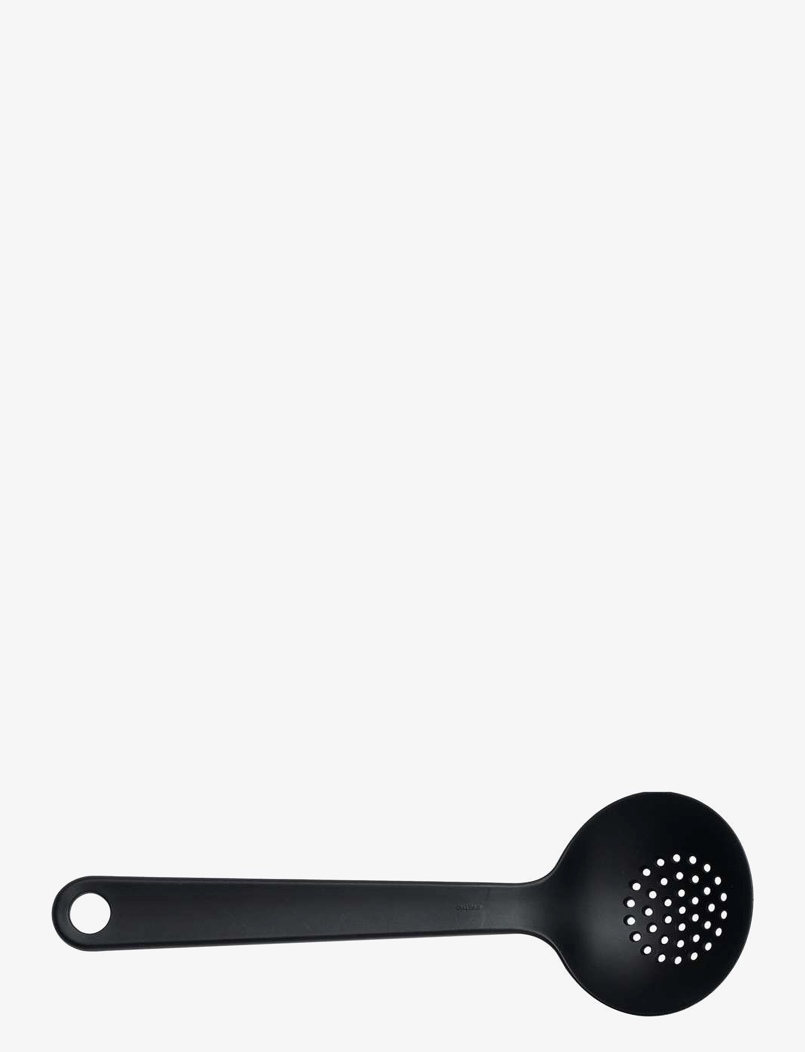 Eva Trio - Ladle with holes Nylon - lusikat & kauhat - black - 1