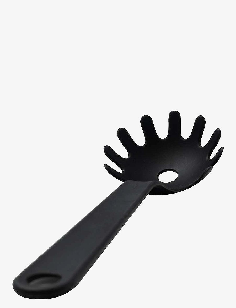 Eva Trio - Spaghetti spoon Nylon - lusikad, kulbid ja pannilusikad - black - 1