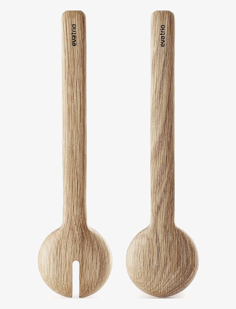 Eva Trio - Eva Trio Salad set Oak - salatbesteck - wood - 5