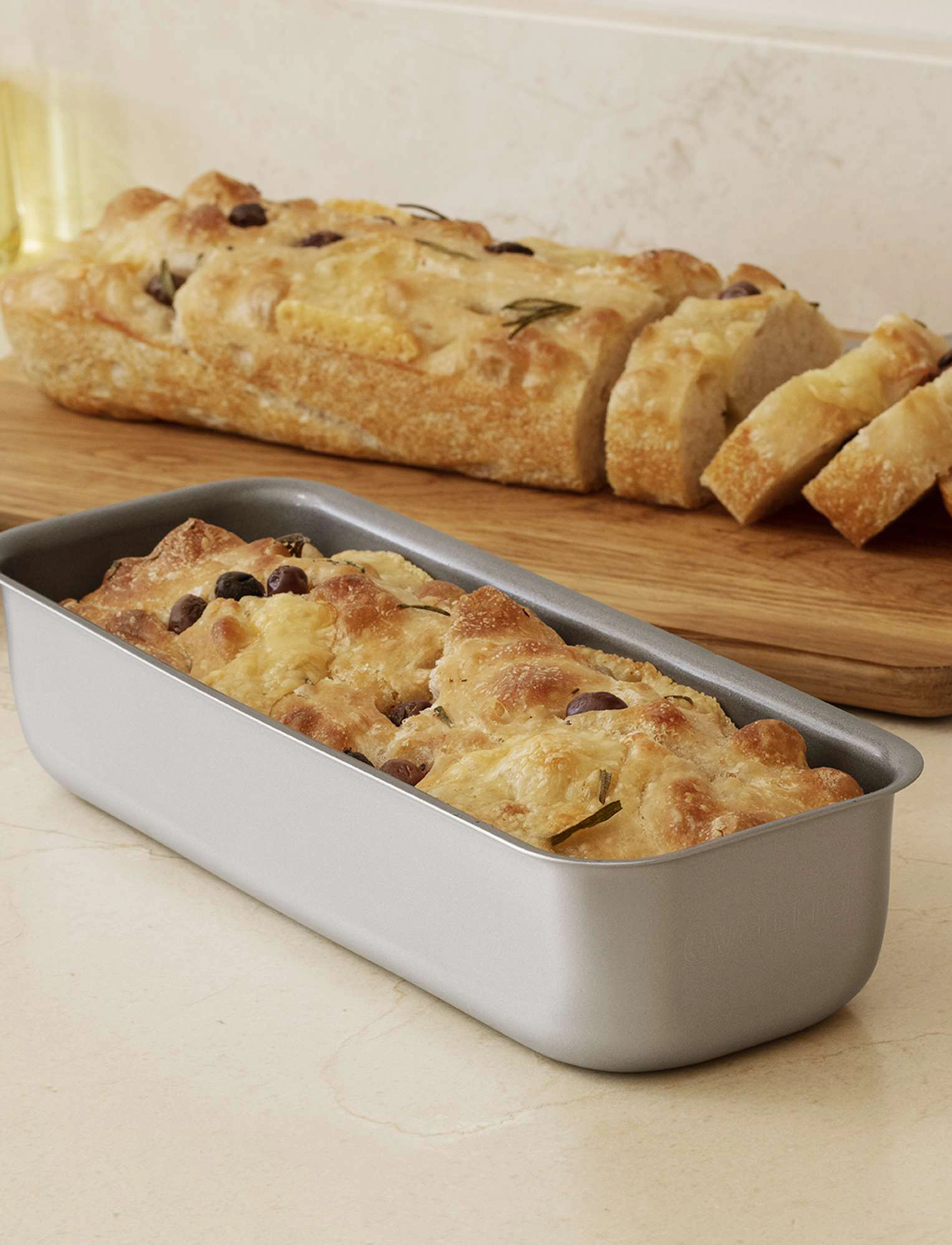 Eva Trio Professionel Brød/Kageform 1,75 L Keramisk Slip-Let , 1.75L, Baking Tins, Grau - Loaf Homeware