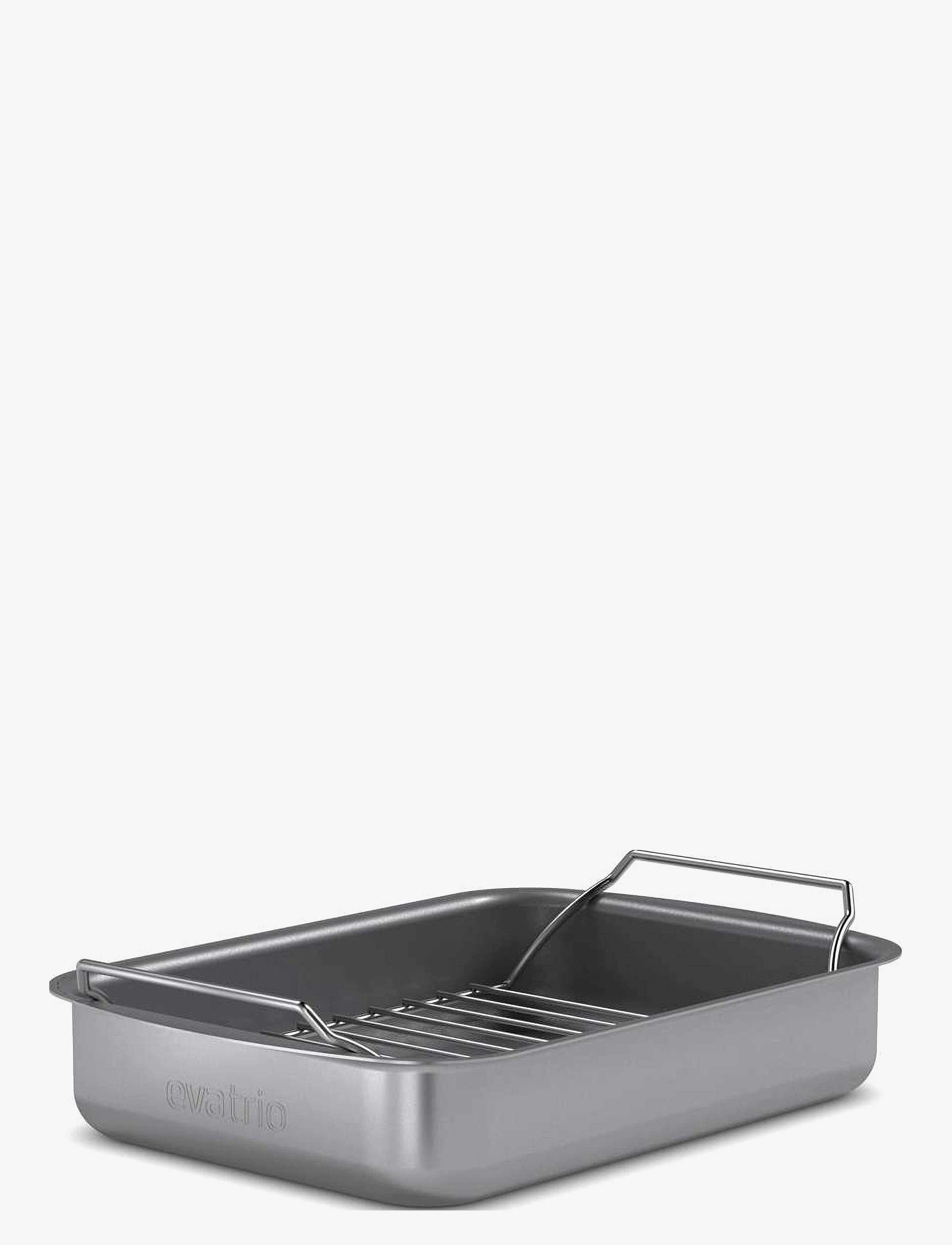 Eva Trio Professionel Bradepande M Rist 26X19 Cm Keramisk Slip-Let , Oven Molds, Grå, Str: 26X19CM