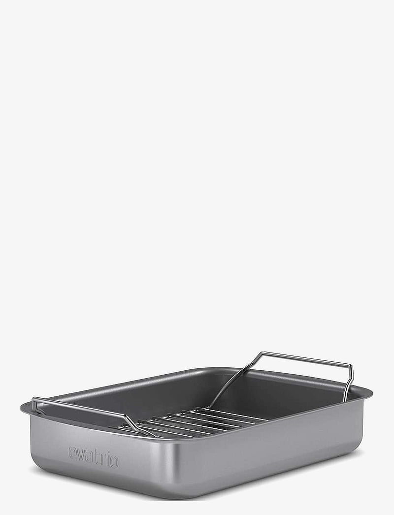 Eva Trio - Professional roasting pan with rack 26x19 cm ceramic Slip-Let® - ahjuvormid - grey - 1