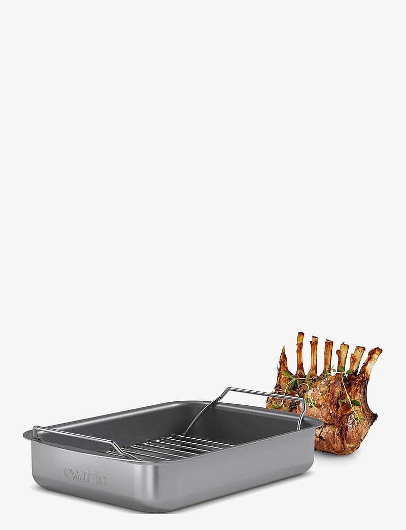 Eva Trio - Professional roasting pan with rack 26x19 cm ceramic Slip-Let® - ahjuvormid - grey - 2