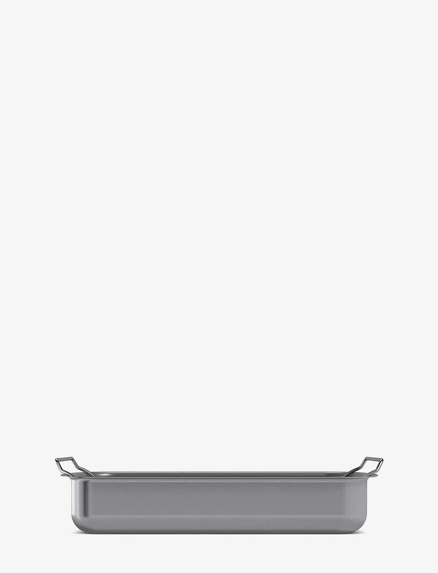 Eva Trio - Professional roasting pan with rack 30x22 cm ceramic Slip-Let® - grey - 3