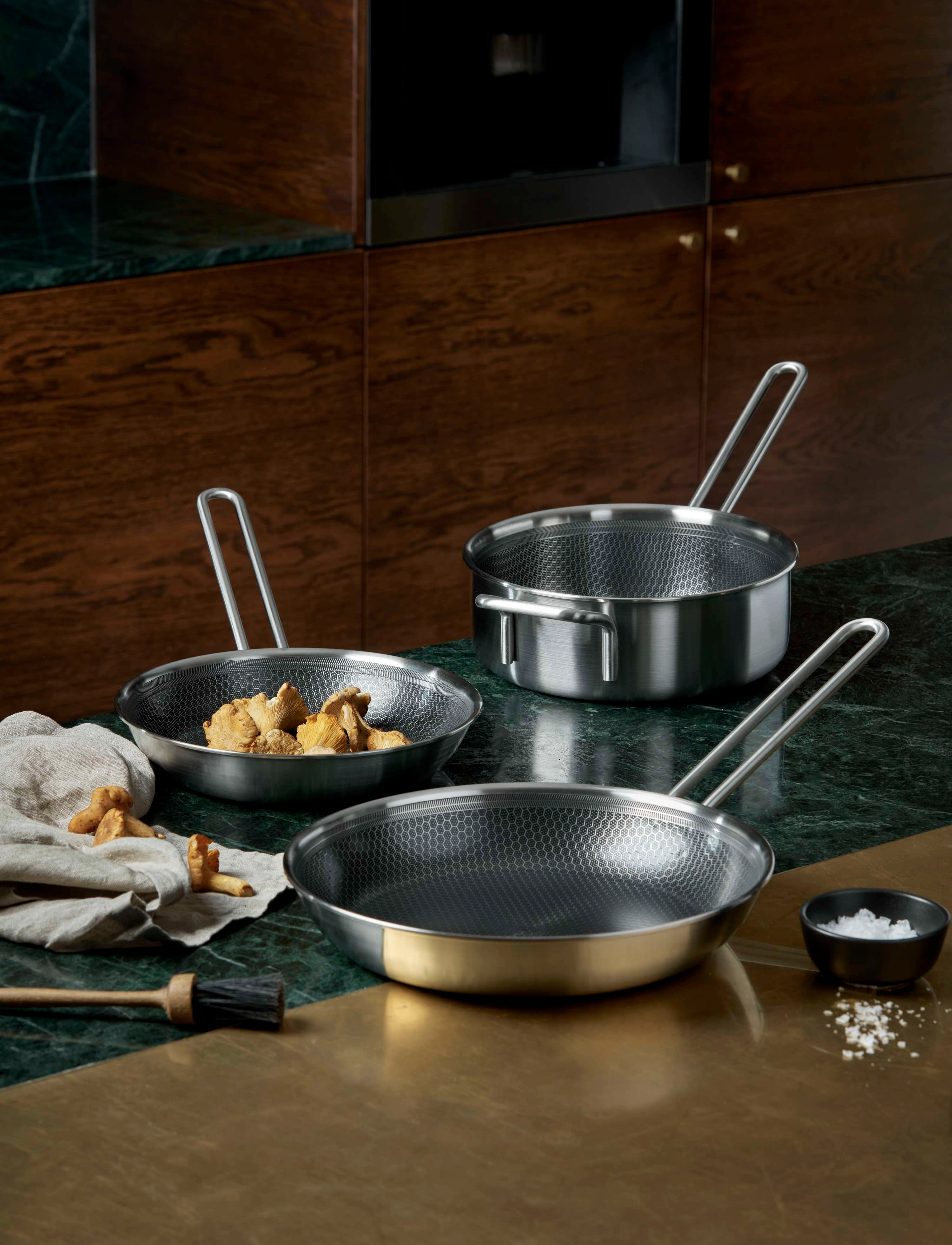 Eva Trio Multi Sauterpande 24 Cm Mosaic Keramisk Slip-Let , Ø cm, Pots & Pans, Silber - Tractor Boilers Sauteuse, Homeware