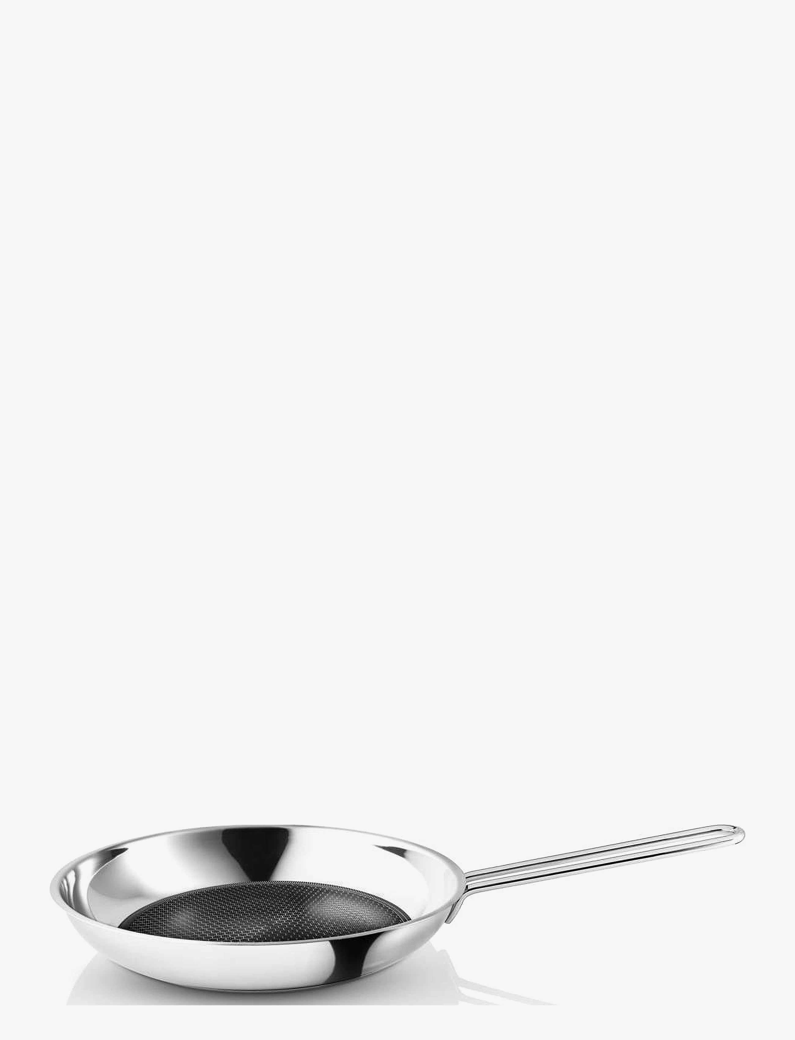 Eva Trio Stainless steel Frying pan 20 cm Mosaic ceramic Slip-Let® coating - Frying pans & Skillets - POLISHED STEEL / silver