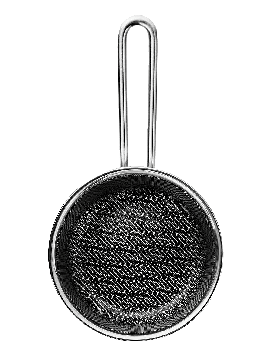 Eva Trio - Multi Saucepan 1.8 l 16 cm Mosaic ceramic Slip-Let® coating - stieltöpfe - brushed steel - 3