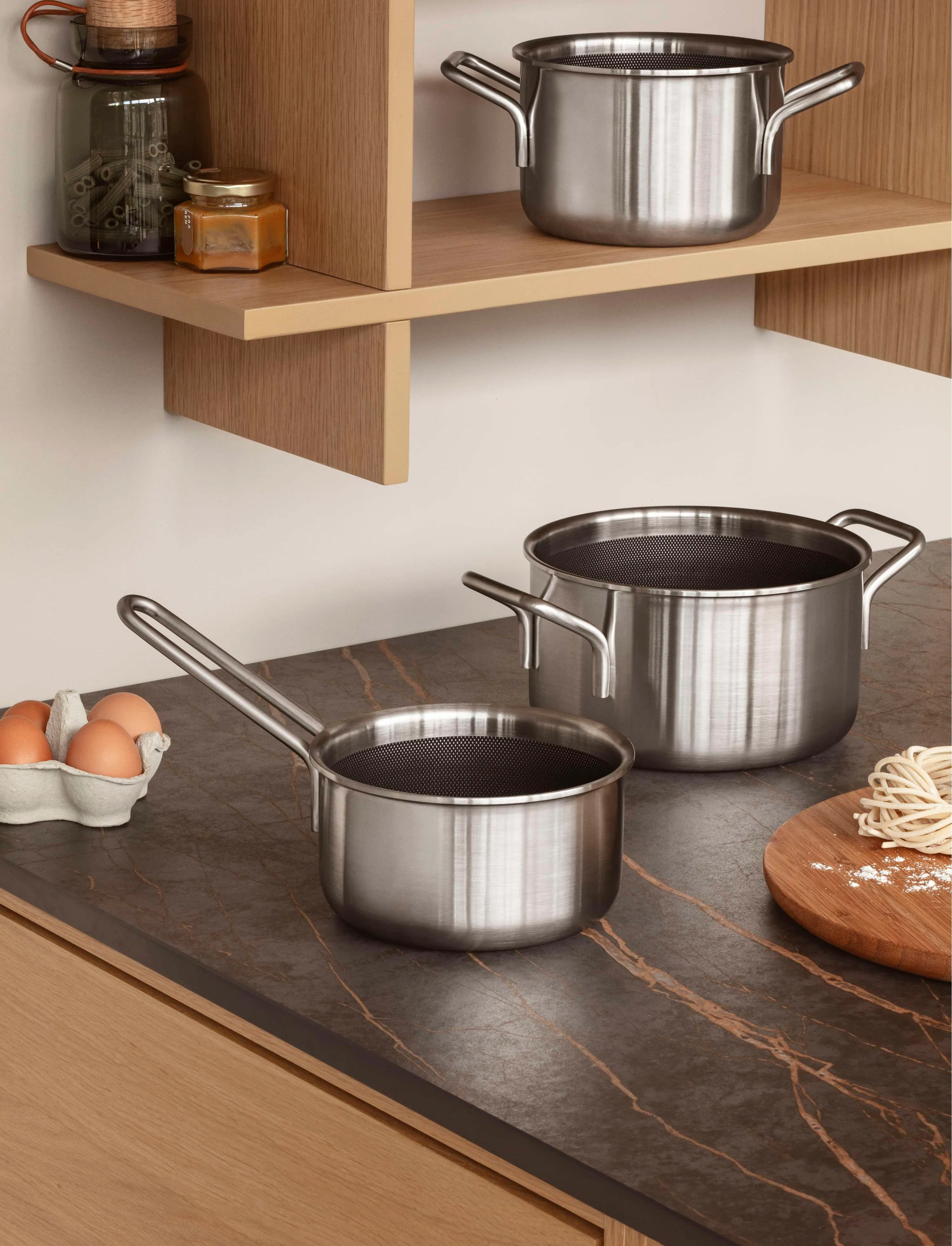 Eva Trio Multi Gryde 3,6 L 20 Cm Mosaic Keramisk Slip-Let Belægning, 3.6LØ20 cm, Pots & Pans, Silber - Saucepans, Homeware
