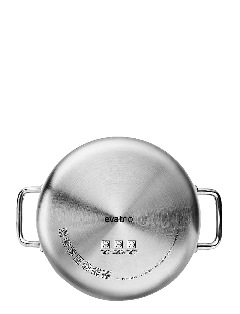 Eva Trio - Multi Pot 3.6 l 20 cm Mosaic ceramic Slip-Let® coating - osta hinna alusel - brushed steel - 3