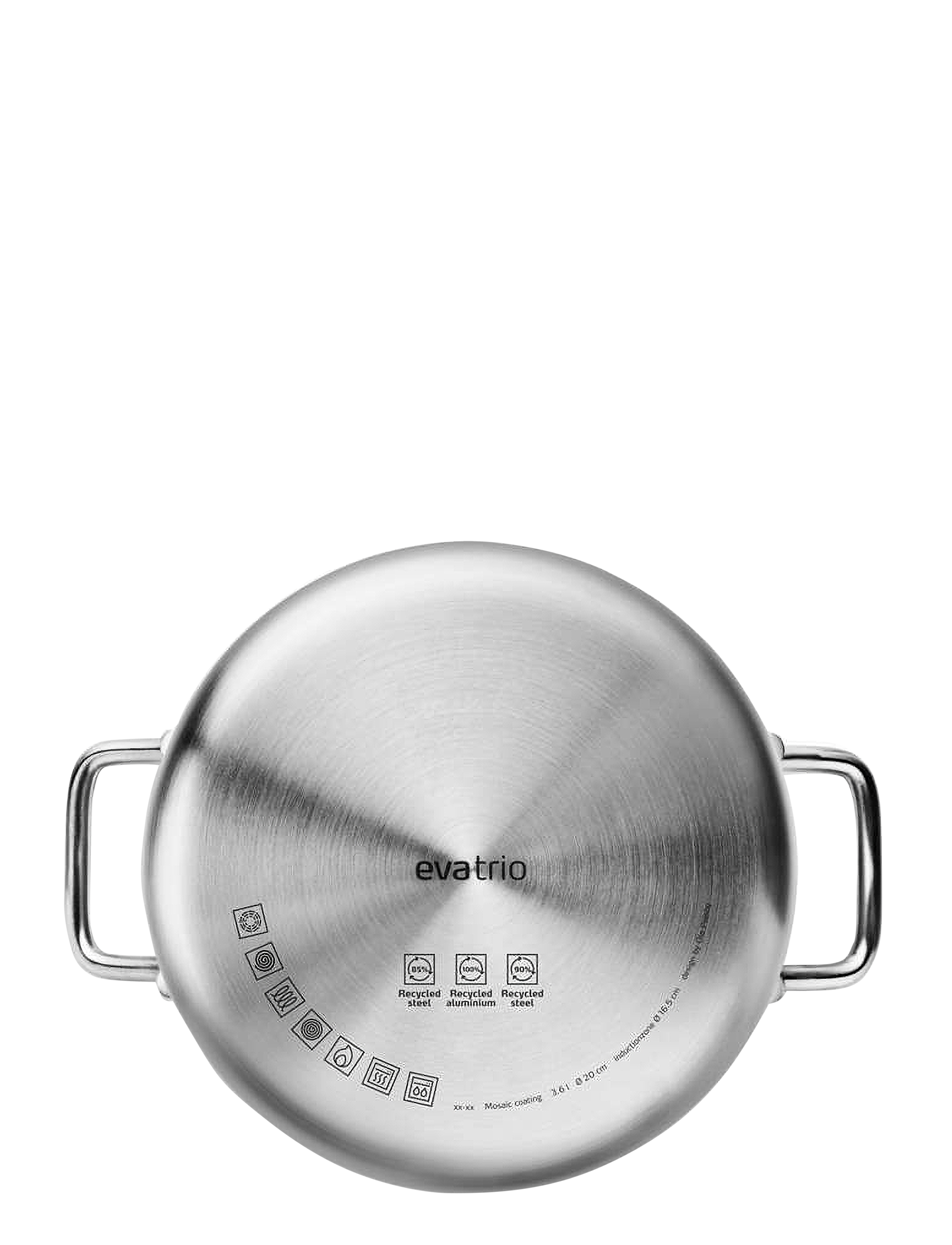 Eva Trio - Multi Gryta 3,6 l 20 cm Mosaic keramisk Slip-Let®-beläggning - kastruller - brushed steel - 4