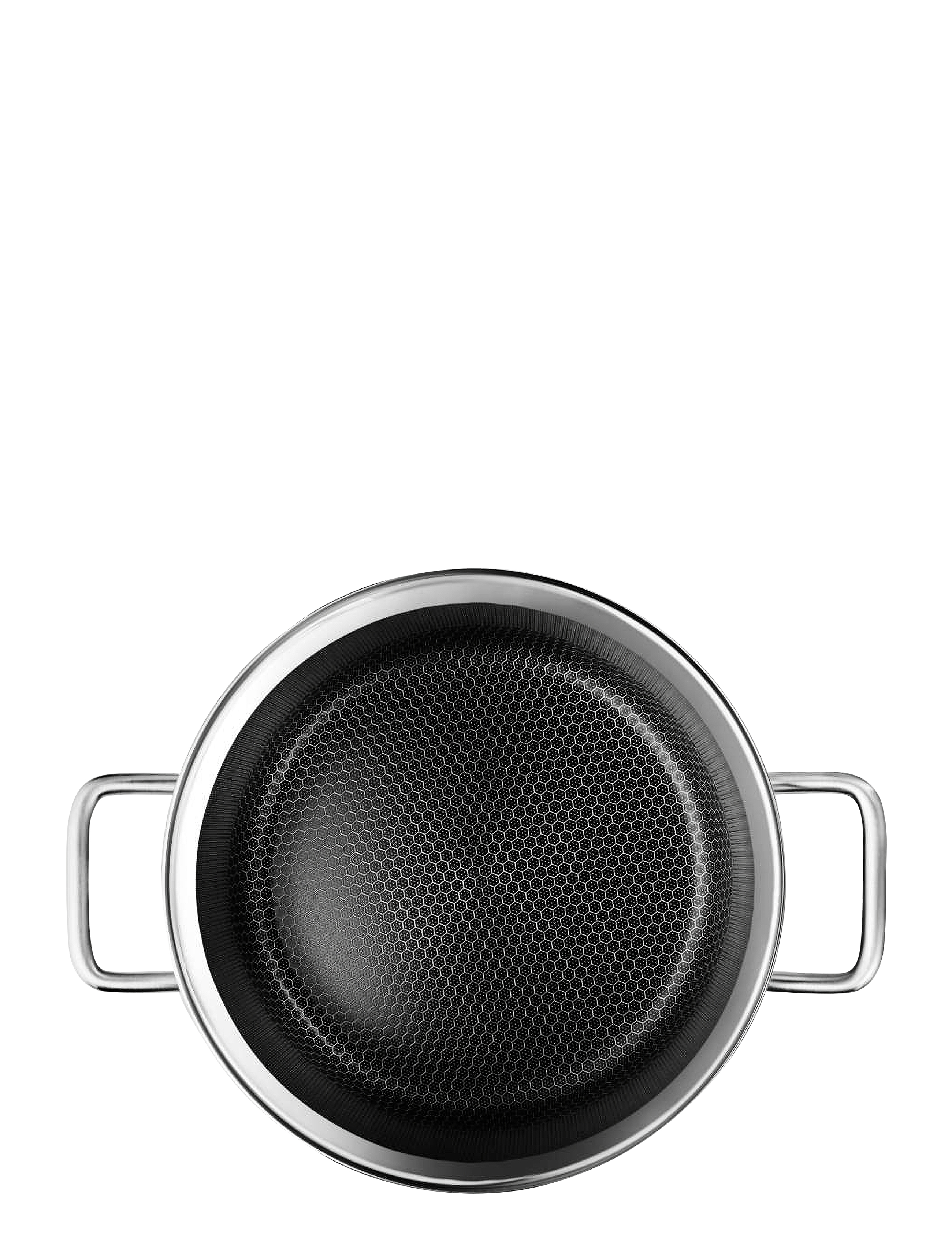 Eva Trio - Multi Pot 4.8 l 24 cm Mosaic ceramic Slip-Let® coating - stieltöpfe - brushed steel - 3