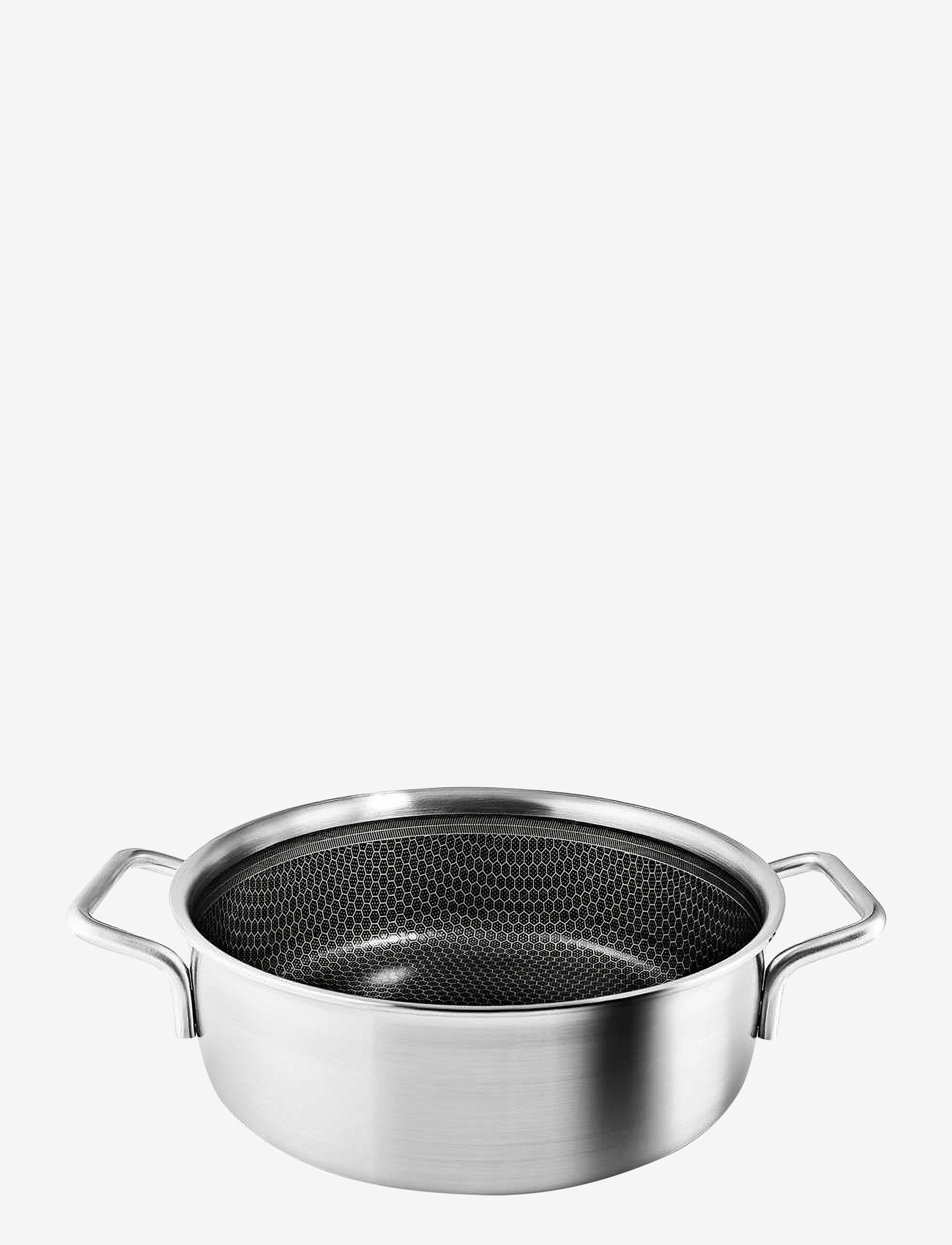 Eva Trio - Multi Sauté pot with 2 handles 24 cm Mosaic ceramic Slip-Let® coating - saucepans - brushed steel - 0