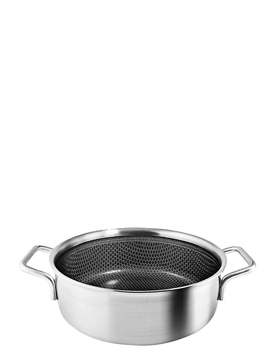 Eva Trio - Multi Sauté pot with 2 handles 24 cm Mosaic ceramic Slip-Let® coating - kastrulid - brushed steel - 1