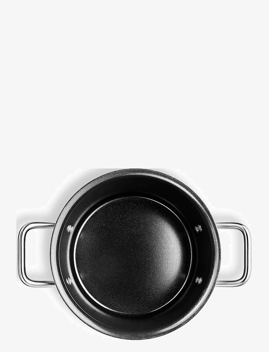 Eva Trio - Grey Line Pot 2.5 l 16 cm ceramic Slip-Let® coating - stieltöpfe - grey - 3