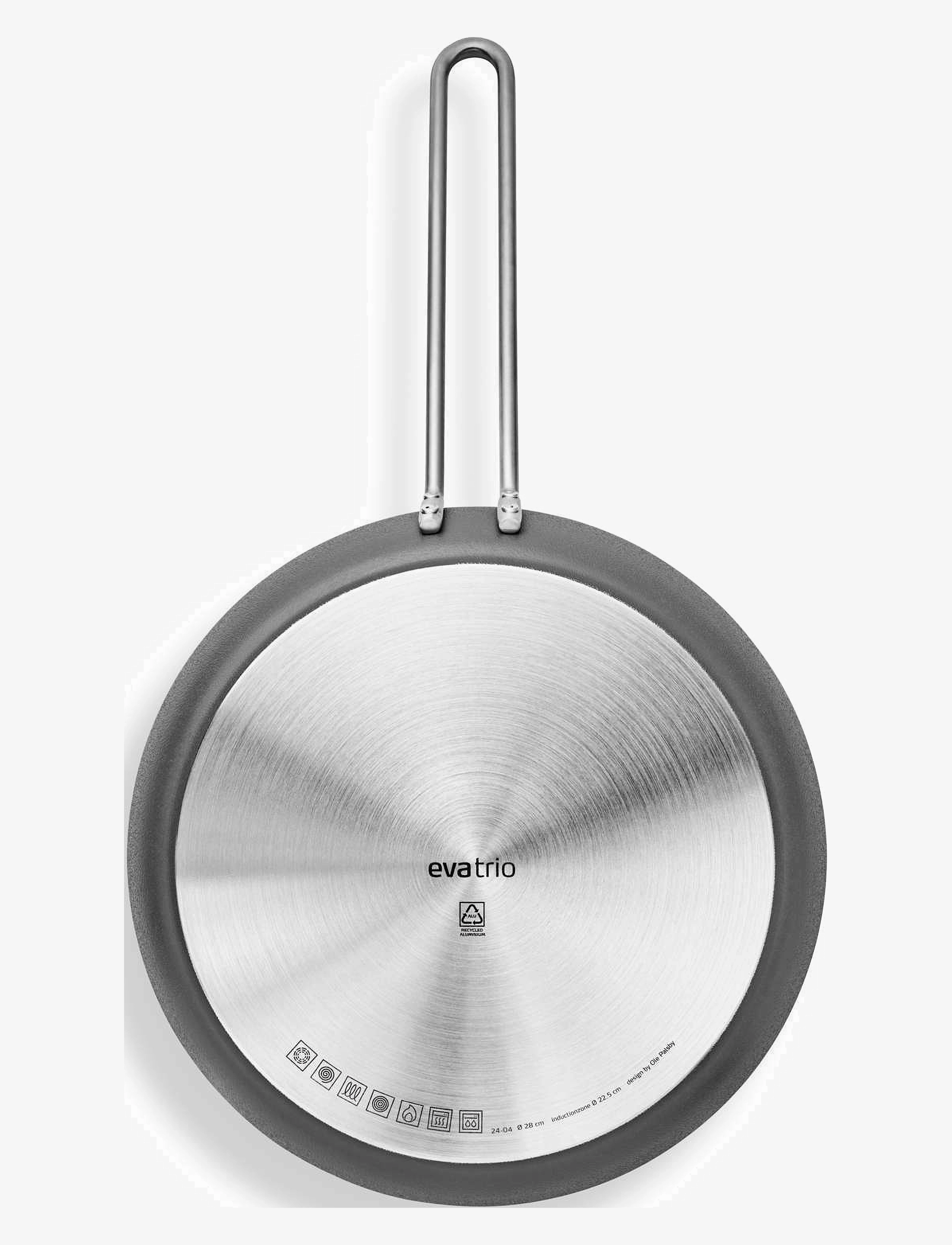 Eva Trio - Grey Line Stegepande 28 cm keramisk Slip-Let® belægning - stegepander - grey - 4