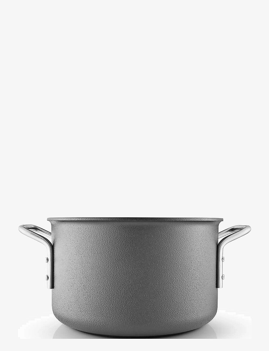 Eva Trio - Grey Line Pot 3.8 l 20 cm ceramic Slip-Let® coating - kastrulid - grey - 2