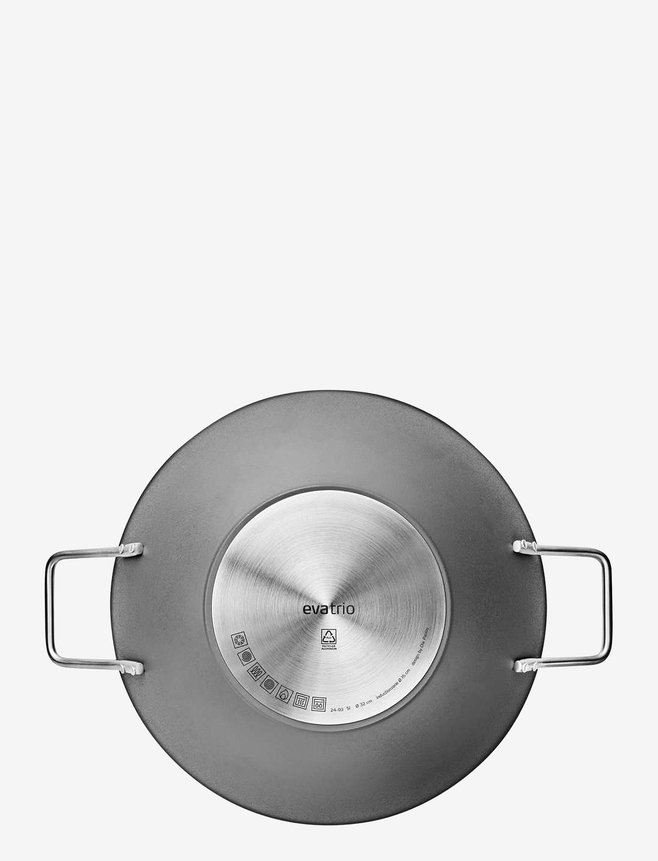 Eva Trio - Grey Line Wok 5.0 l 32 cm ceramic Slip-Let® coating - grey - 3